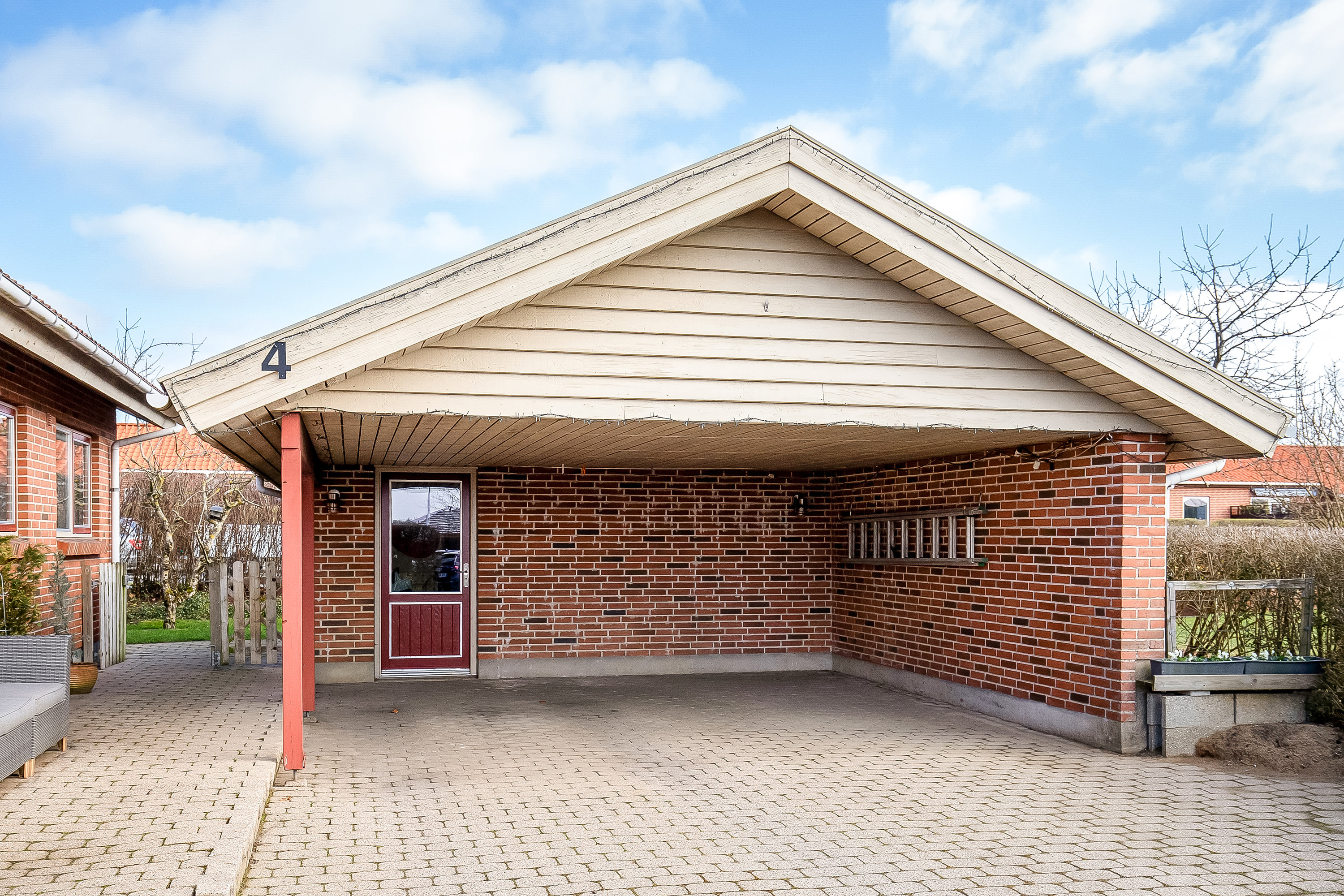 Fremhævet carport billede i fuldskærmstilstand. Billede af Hornemansvej 4, Vinding, 7100 Vejle