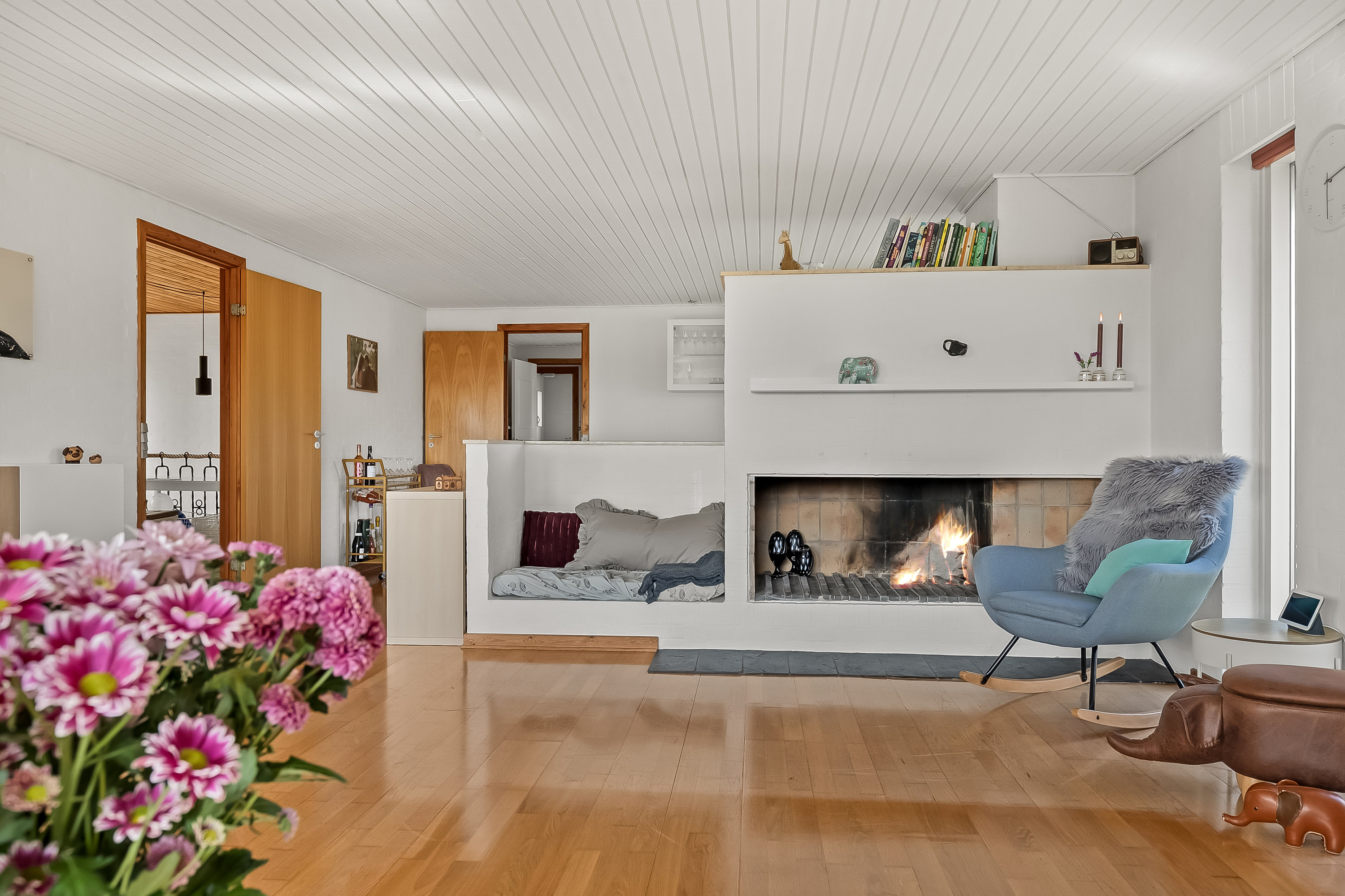 Fremhævet stue billede i fuldskærmstilstand. Billede af Solsortevej 4, 7080 Børkop