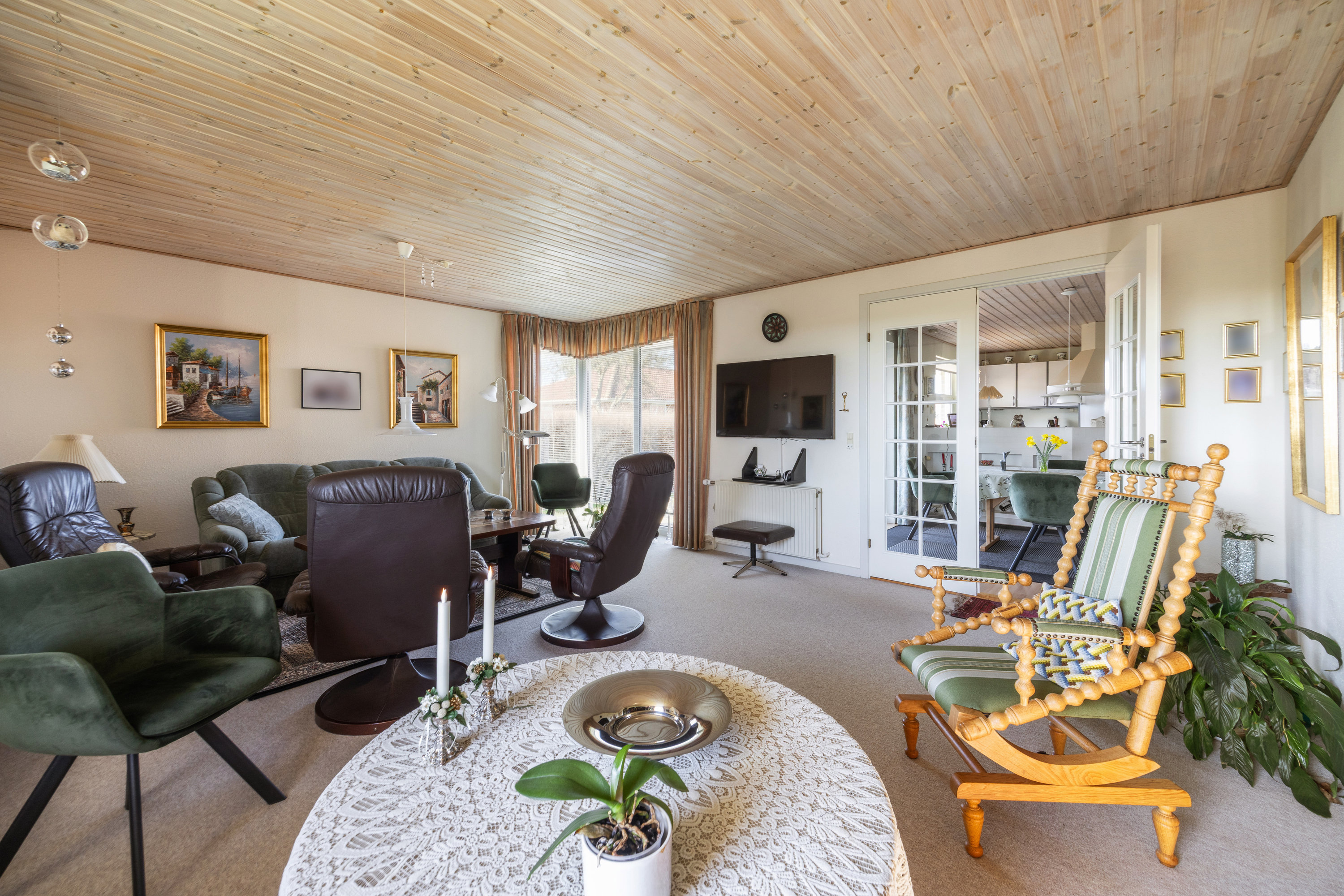 Fremhævet stue billede i fuldskærmstilstand. Billede af Lucernehaven 70, Ulsted, 9370 Hals