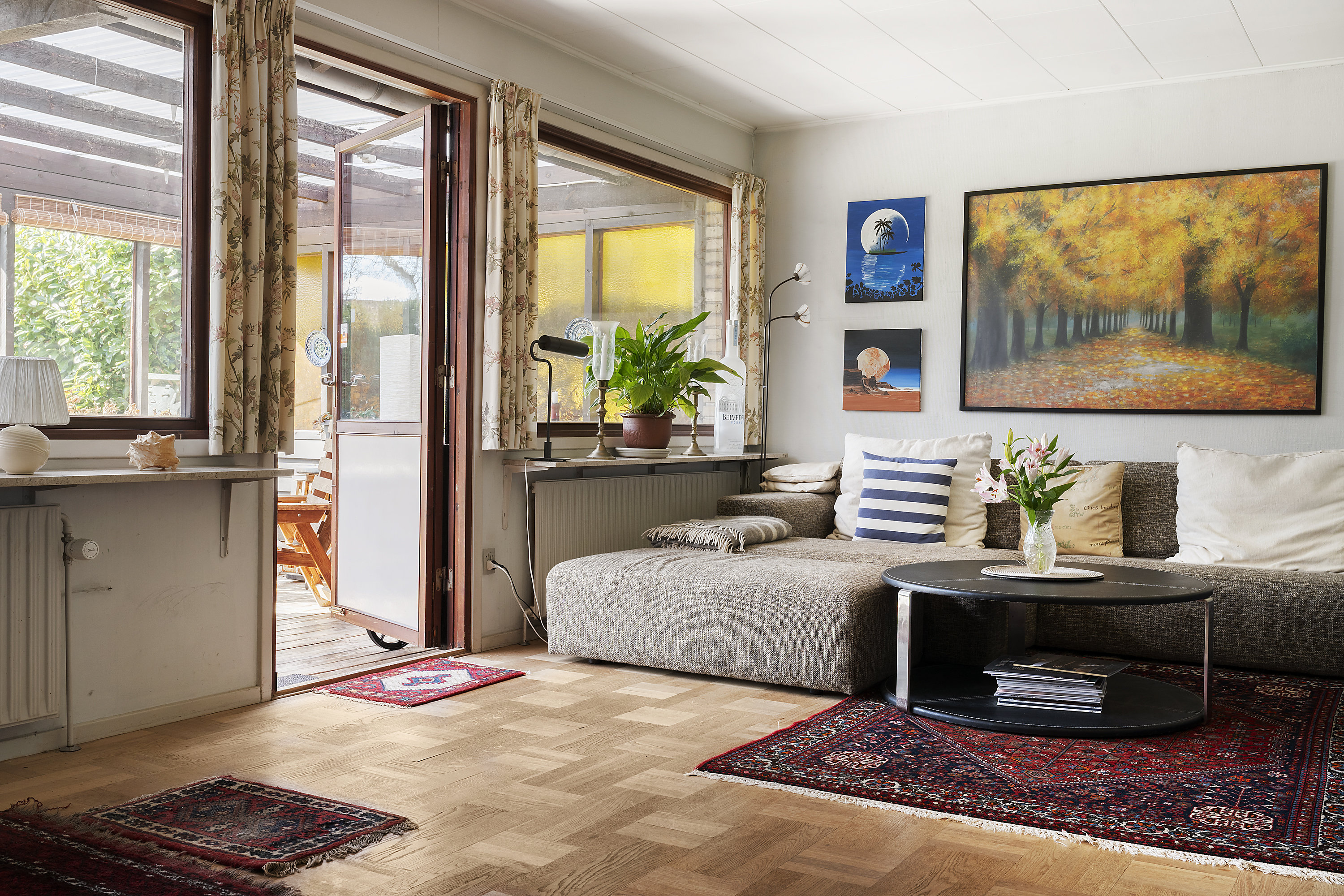 Fremhævet stue billede i fuldskærmstilstand. Billede af Bueager 63, Trørød, 2950 Vedbæk