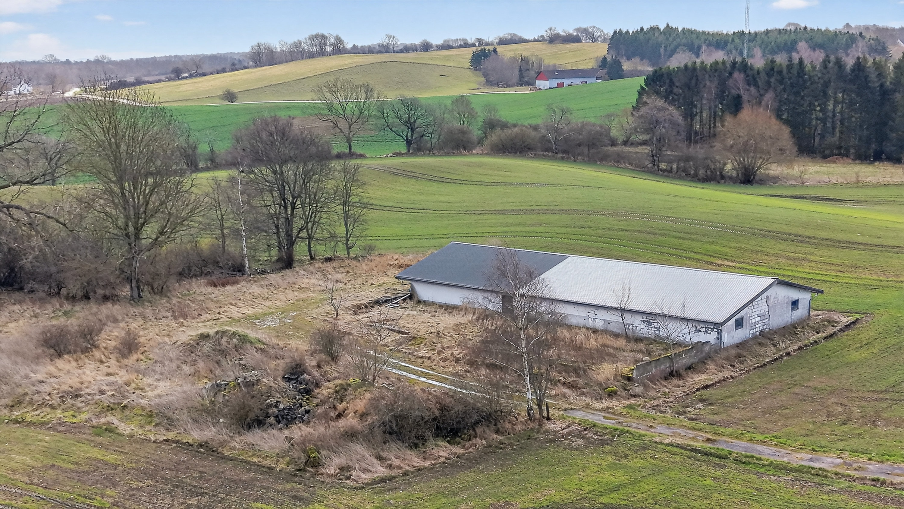Fremhævet luftfoto billede i fuldskærmstilstand. Billede af Egebjergvej 233, Glostrup Overdrev, 4500 Nykøbing Sj