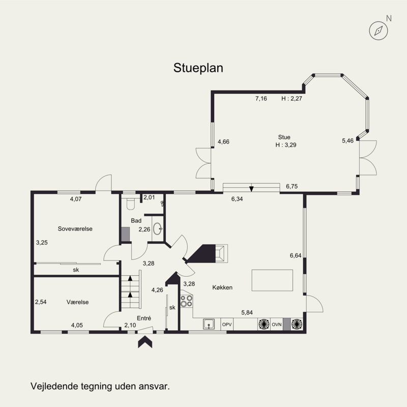 Plantegninger billede af Hvidehusvej 36, 3450 Allerød