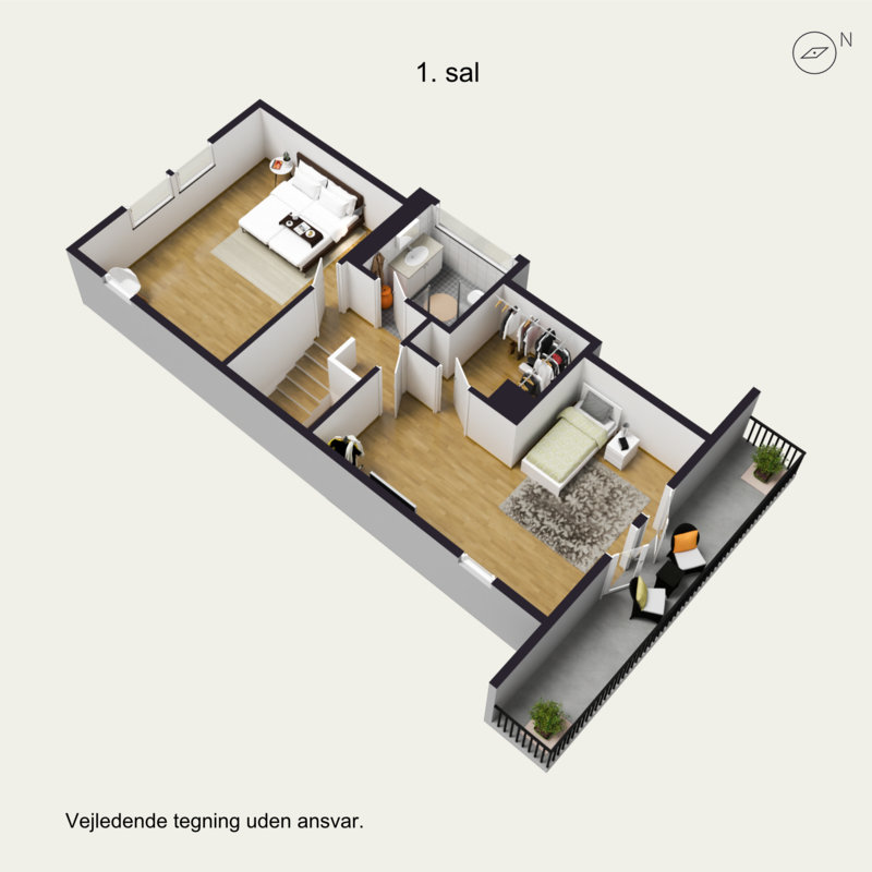 Plantegninger billede af Hvidehusvej 36, 3450 Allerød
