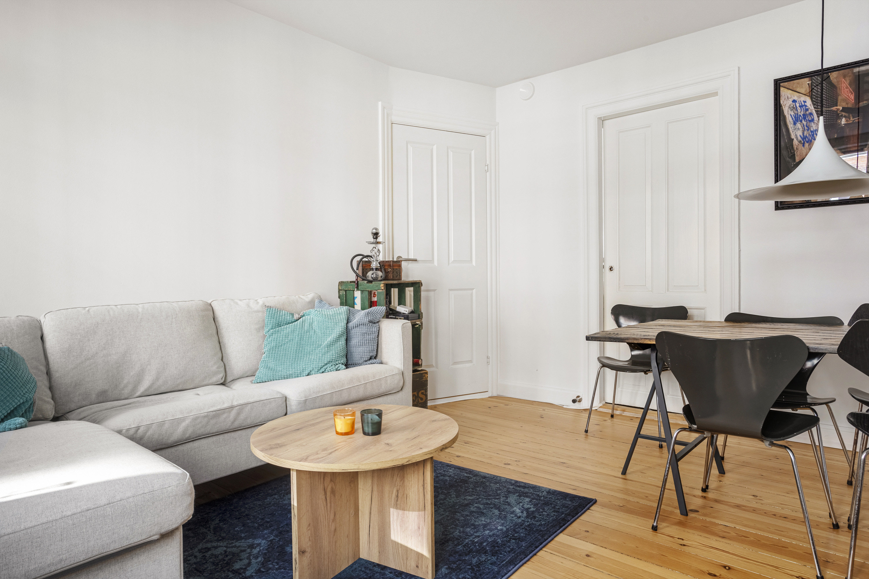 Fremhævet stue billede i fuldskærmstilstand. Billede af Saltholmsgade 25, 1., 8000 Aarhus C