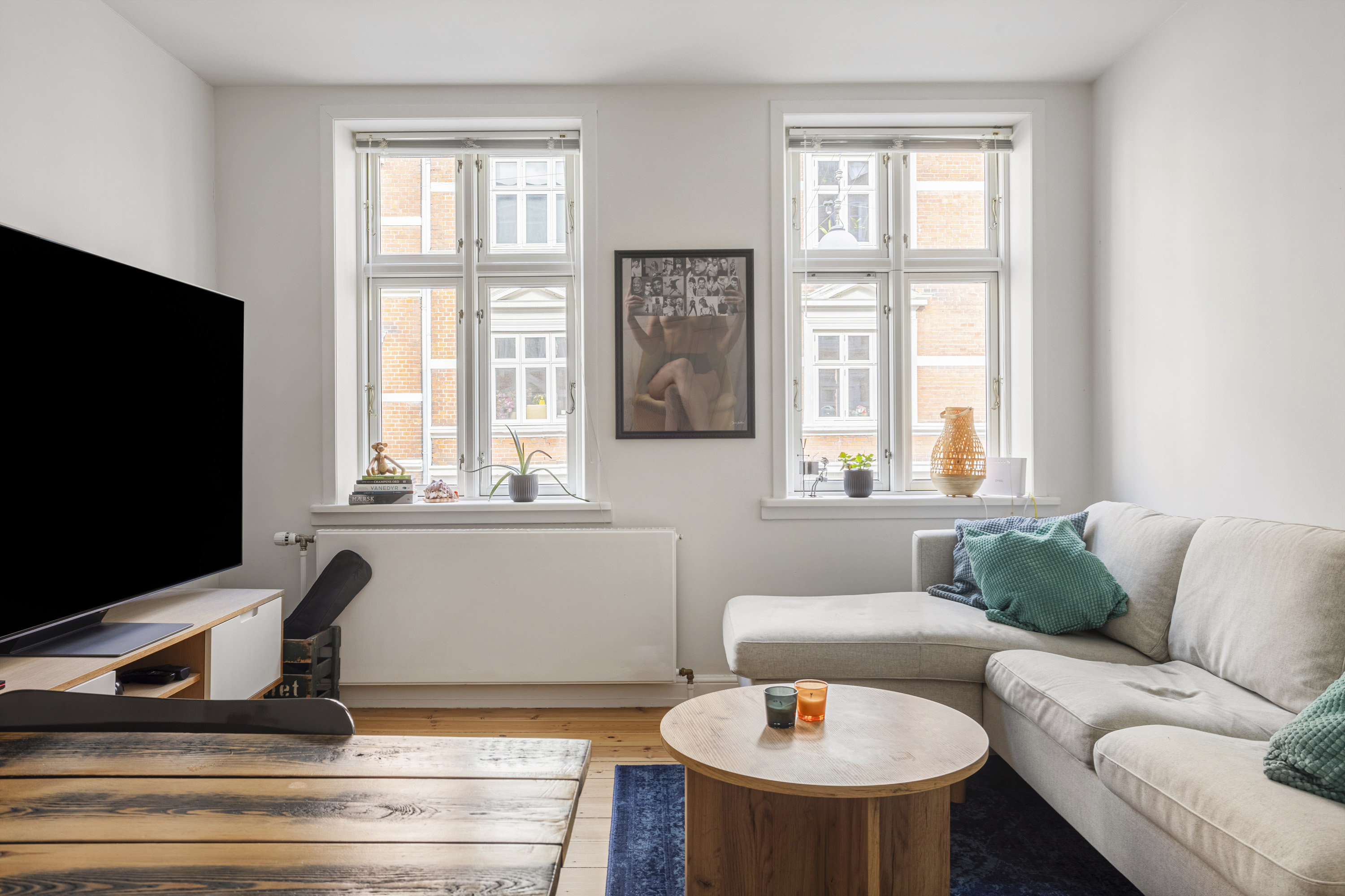 Fremhævet stue billede i fuldskærmstilstand. Billede af Saltholmsgade 25, 1., 8000 Aarhus C