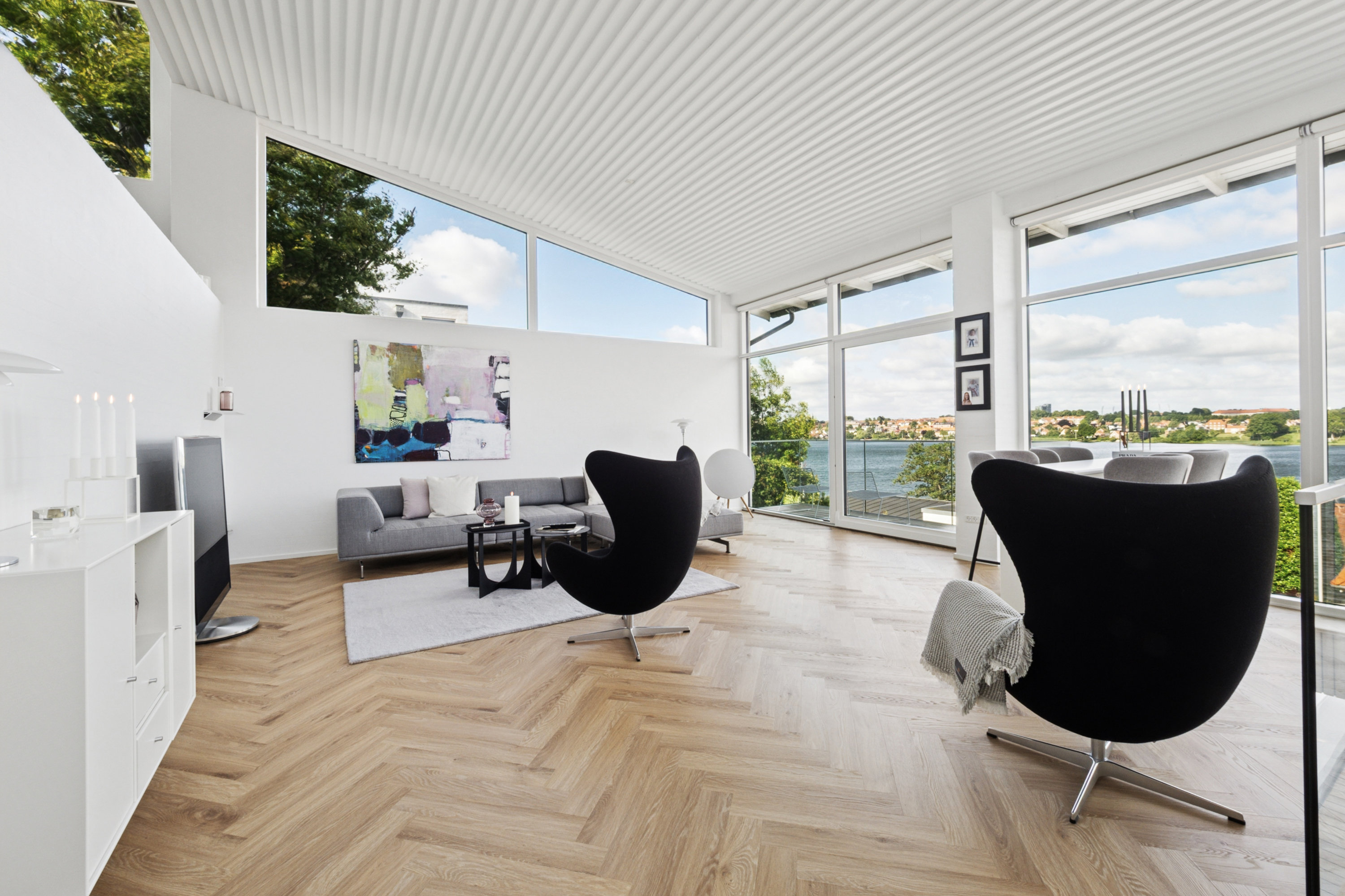 Fremhævet stue billede i fuldskærmstilstand. Billede af Nørresøvej 32, 8800 Viborg