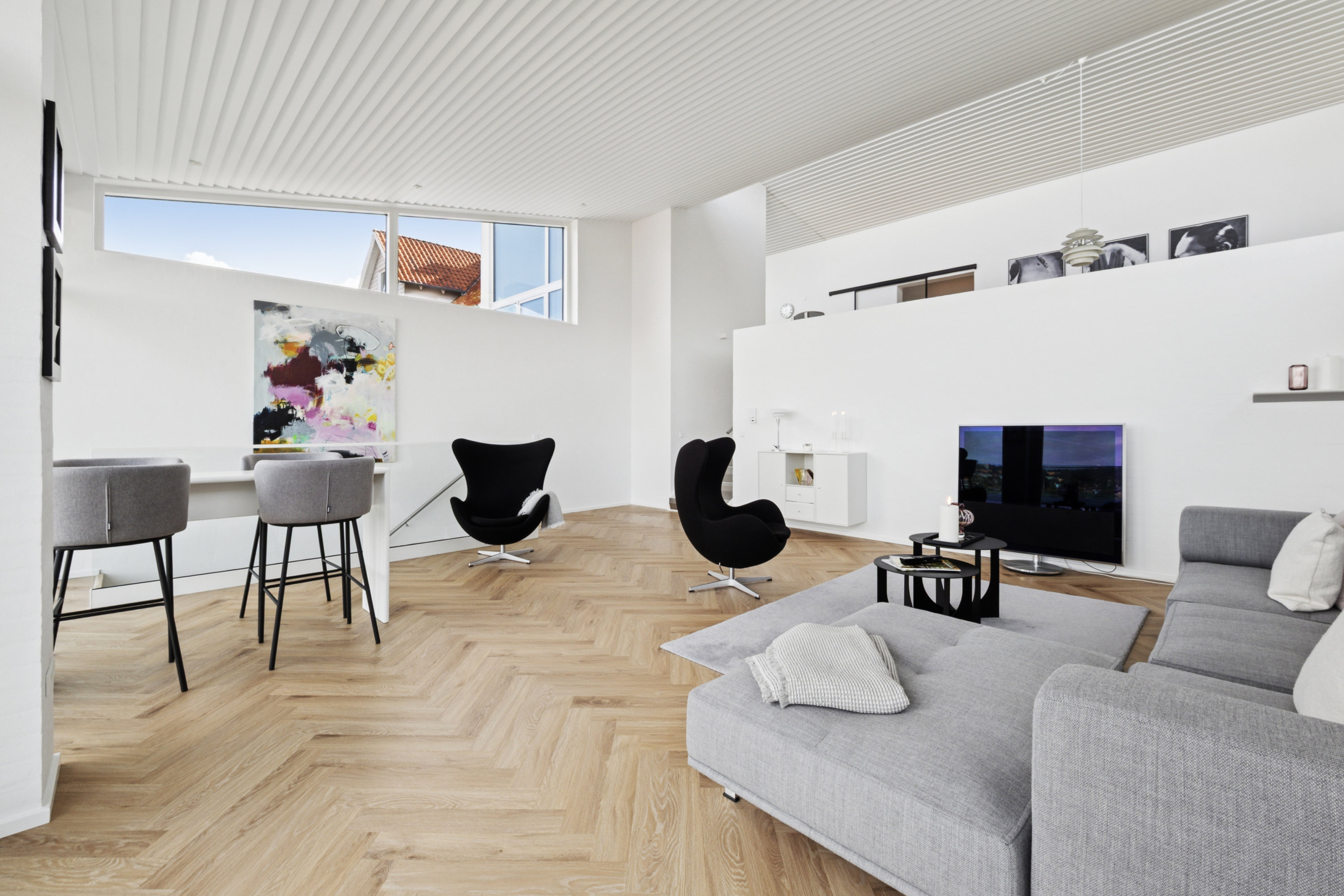 Fremhævet stue billede i fuldskærmstilstand. Billede af Nørresøvej 32, 8800 Viborg