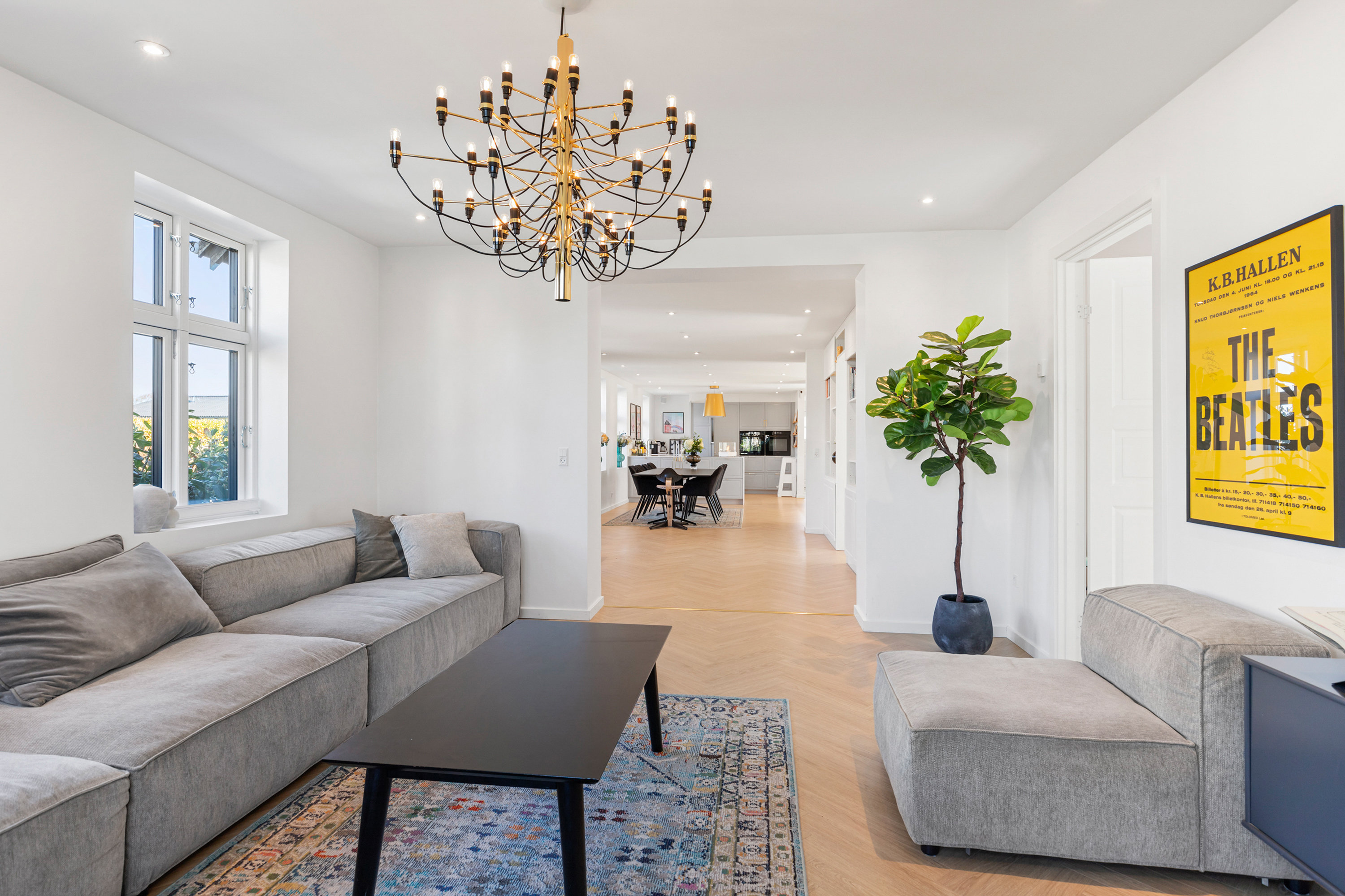 Fremhævet stue billede i fuldskærmstilstand. Billede af Kattedamsvej 32, 9440 Aabybro