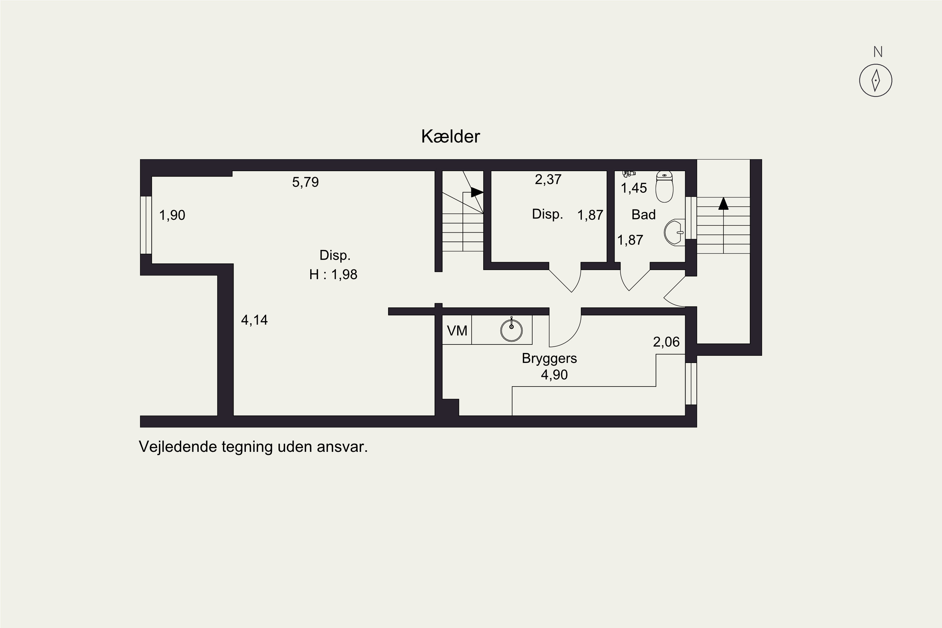 Plantegninger billede af Kollegiehaven 9, 2920 Charlottenlund