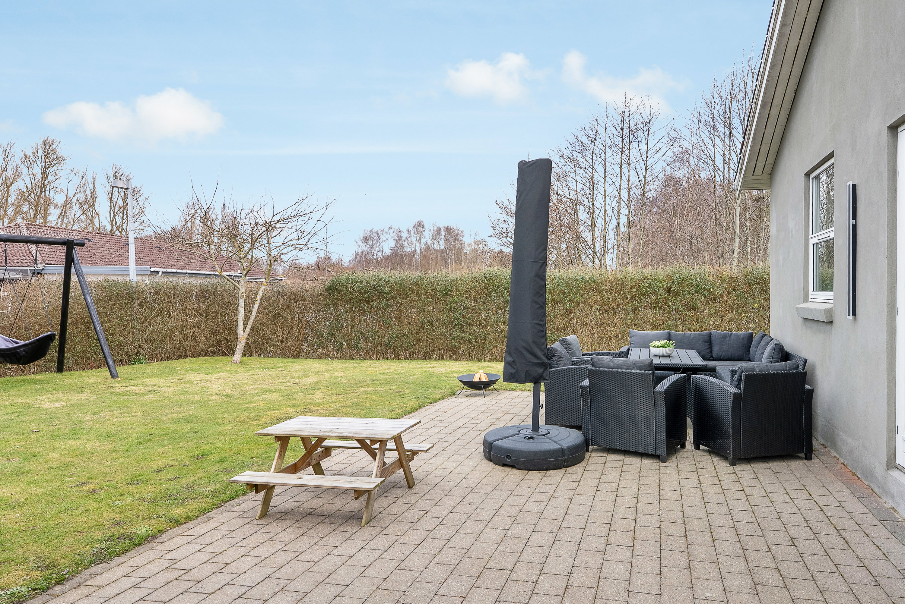 Fremhævet terrasse billede i fuldskærmstilstand. Billede af Præstevej 54, Korup, 5210 Odense NV