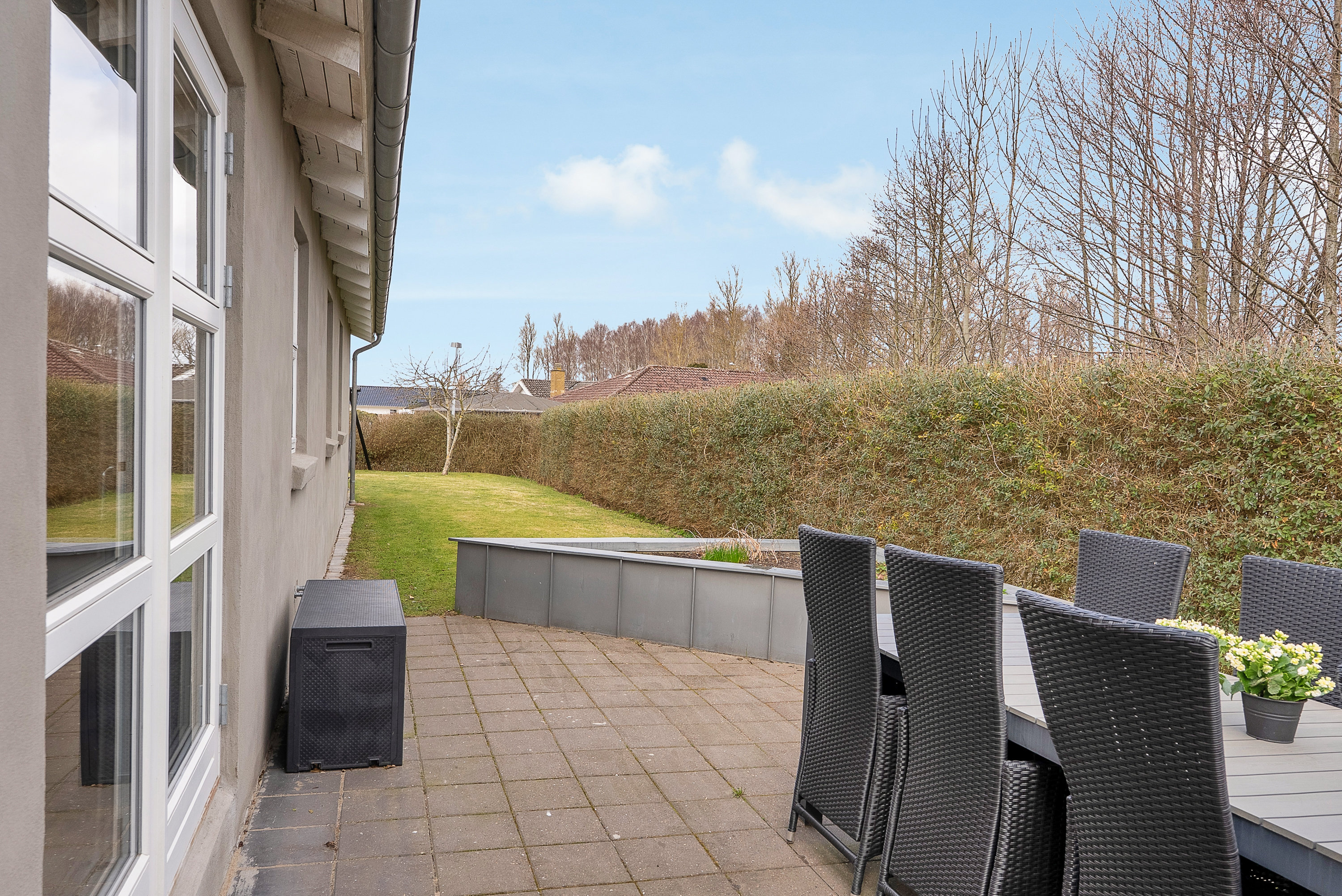 Fremhævet terrasse billede i fuldskærmstilstand. Billede af Præstevej 54, Korup, 5210 Odense NV