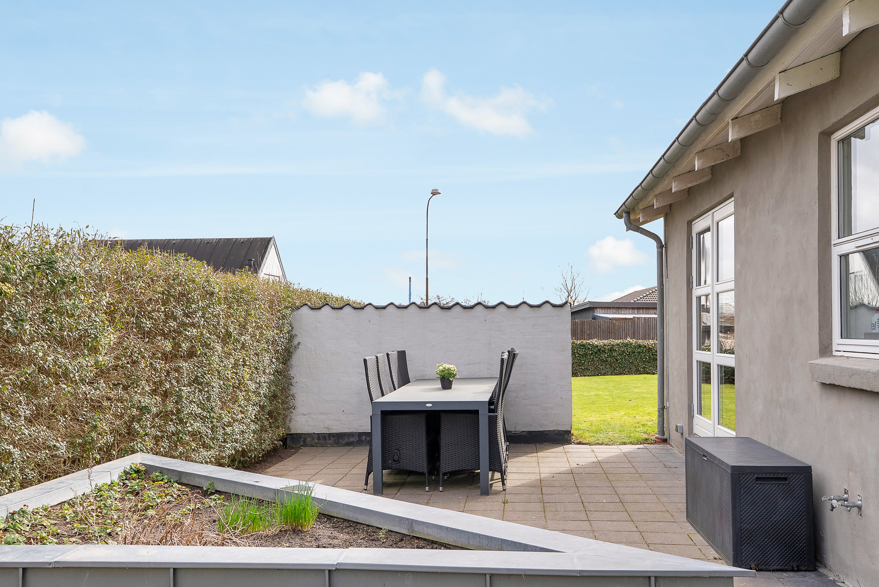 Fremhævet terrasse billede i fuldskærmstilstand. Billede af Præstevej 54, Korup, 5210 Odense NV