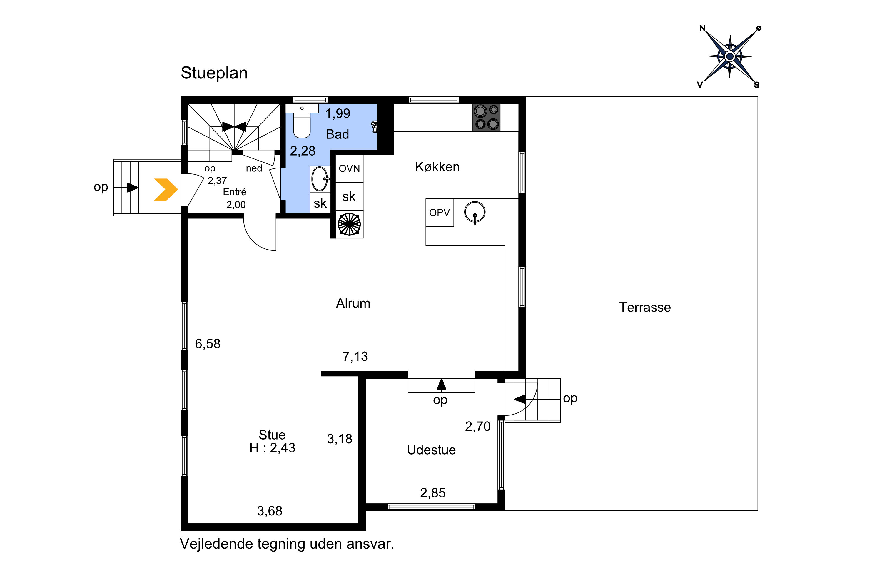 Plantegninger billede af Stenløsevej 216, Hjallese, 5260 Odense S