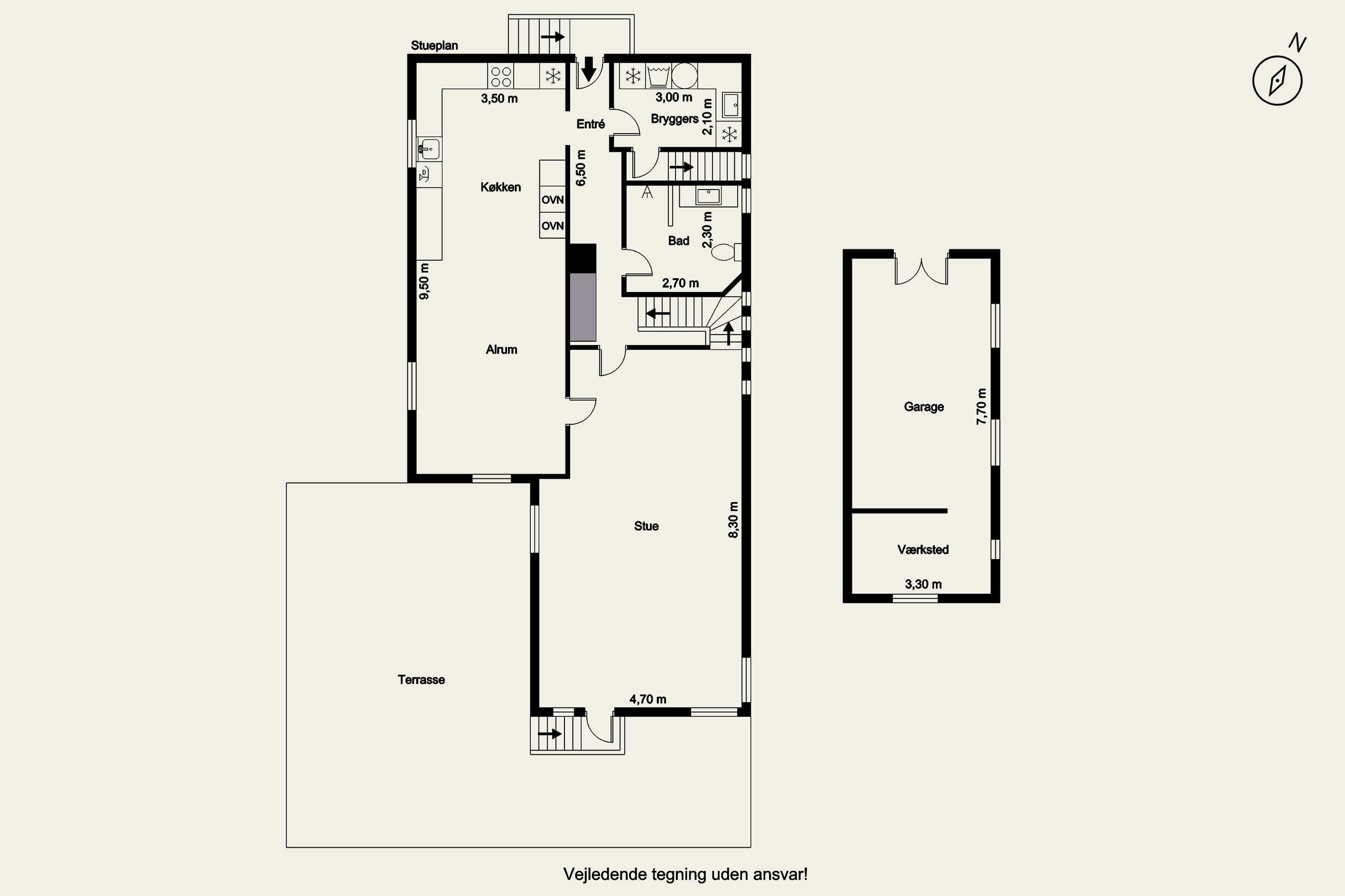 Plantegninger billede af Lindevej 5, 7620 Lemvig