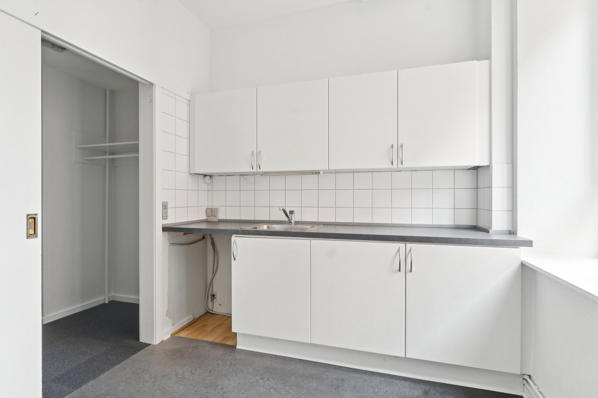 Fremhævet køkken billede i fuldskærmstilstand. Billede af Houmeden 12, 1. tv., 8900 Randers C