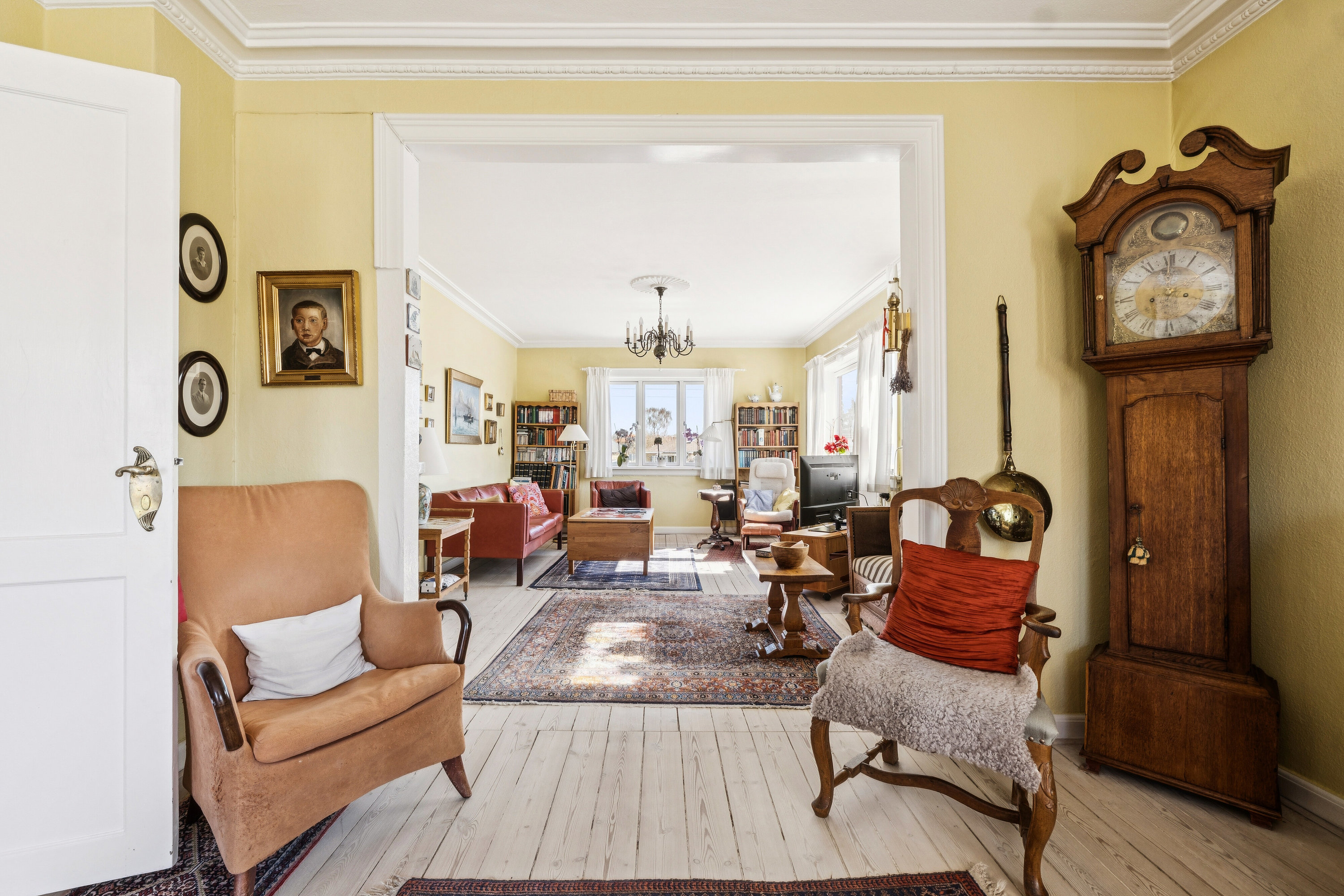 Fremhævet stue billede i fuldskærmstilstand. Billede af Buddingevej 66A, 2800 Kongens Lyngby