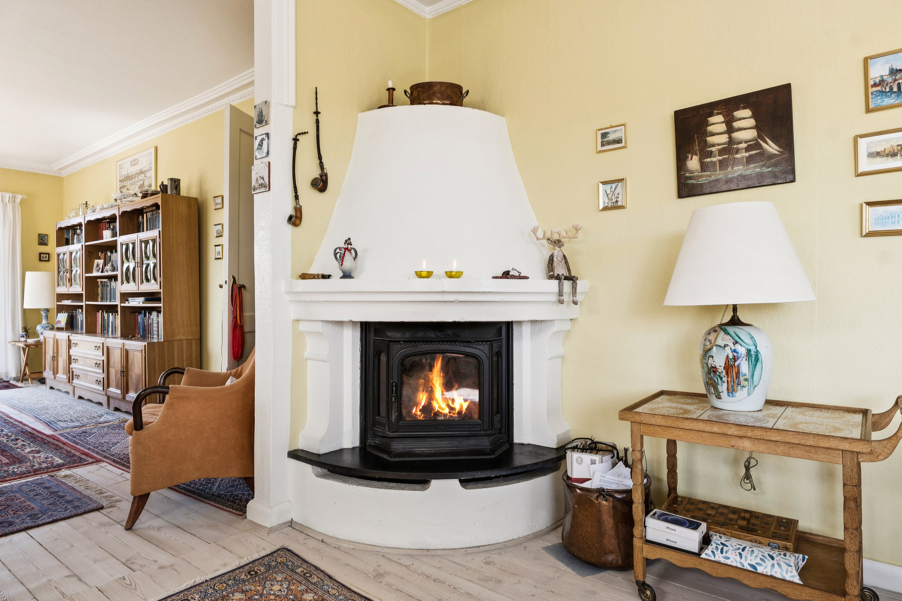 Fremhævet stue billede i fuldskærmstilstand. Billede af Buddingevej 66A, 2800 Kongens Lyngby