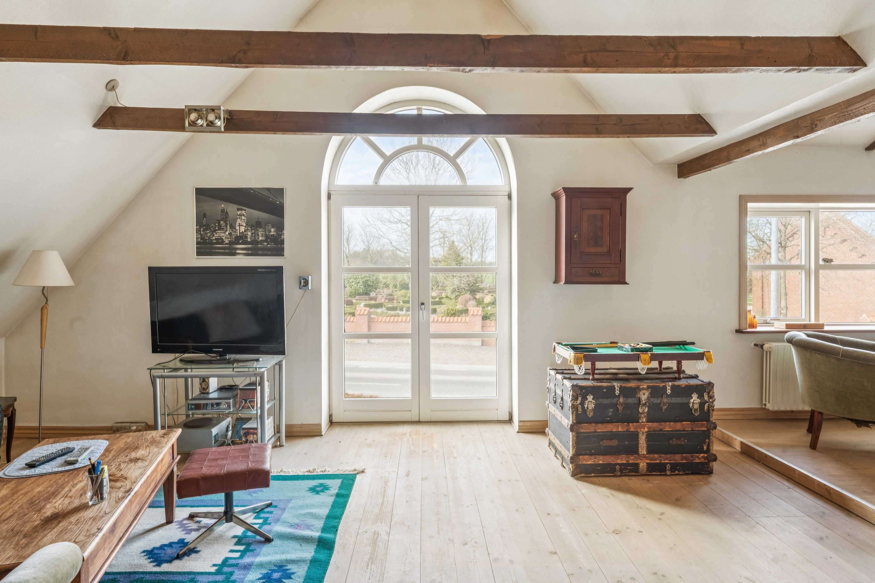 Fremhævet stue billede i fuldskærmstilstand. Billede af Nibevej 60, Sørup, 9530 Støvring