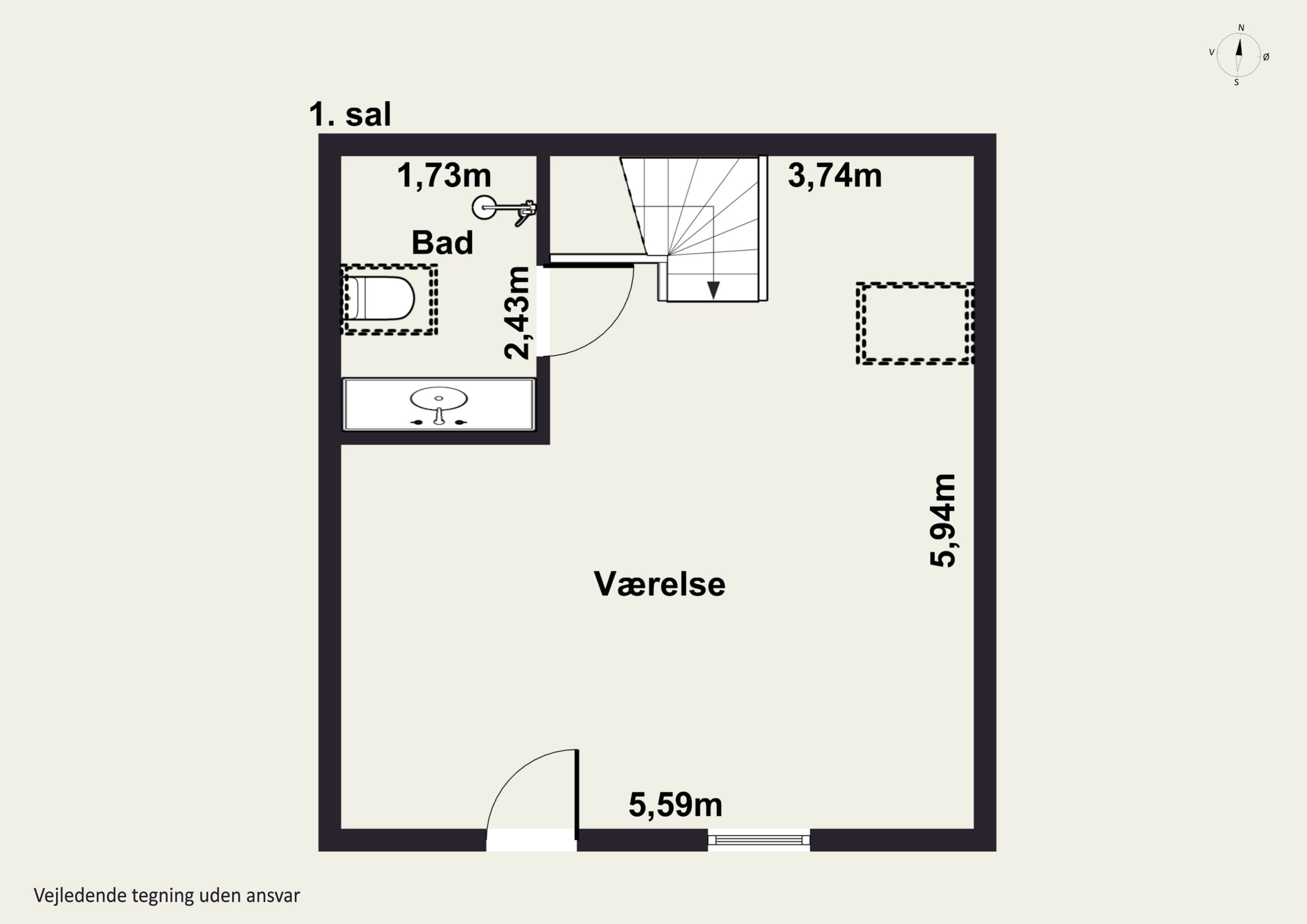Plantegninger billede af Æblevænget 12, st.., 6330 Padborg