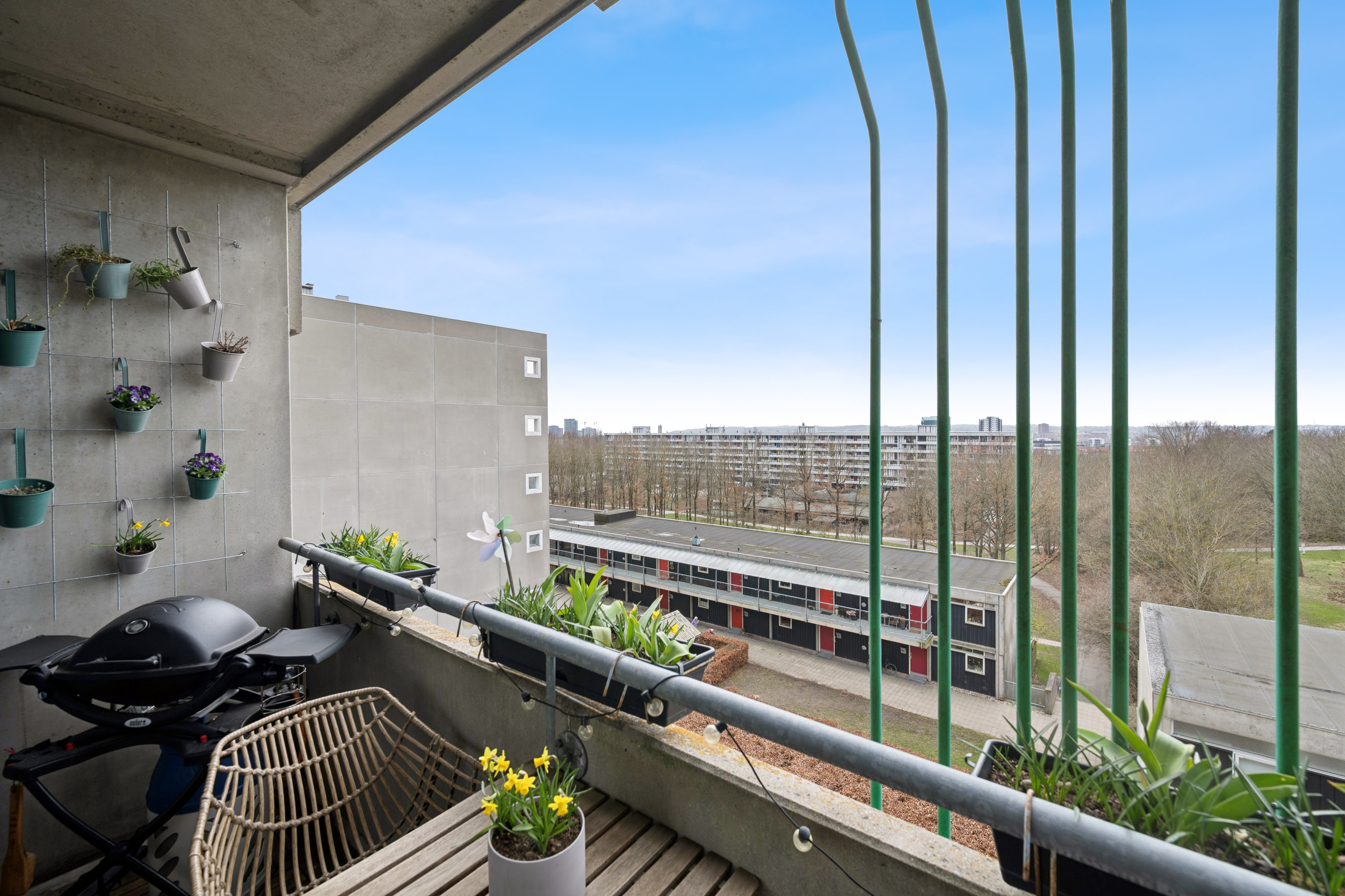 Fremhævet altan billede i fuldskærmstilstand. Billede af Vestervang 26, 4. th., 8000 Aarhus C