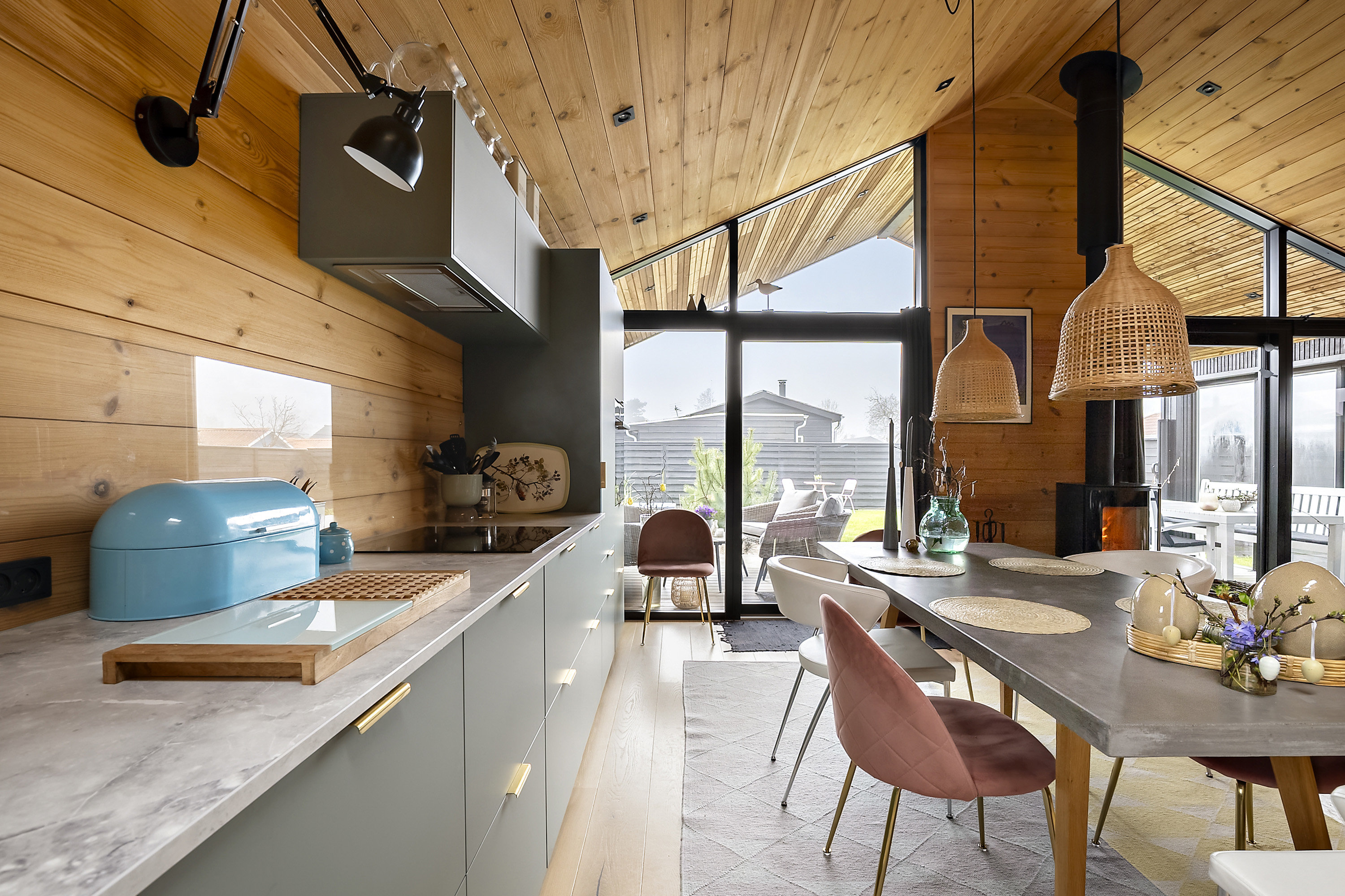 Fremhævet køkken billede i fuldskærmstilstand. Billede af Krusesvej 24, Hasmark Strand, 5450 Otterup