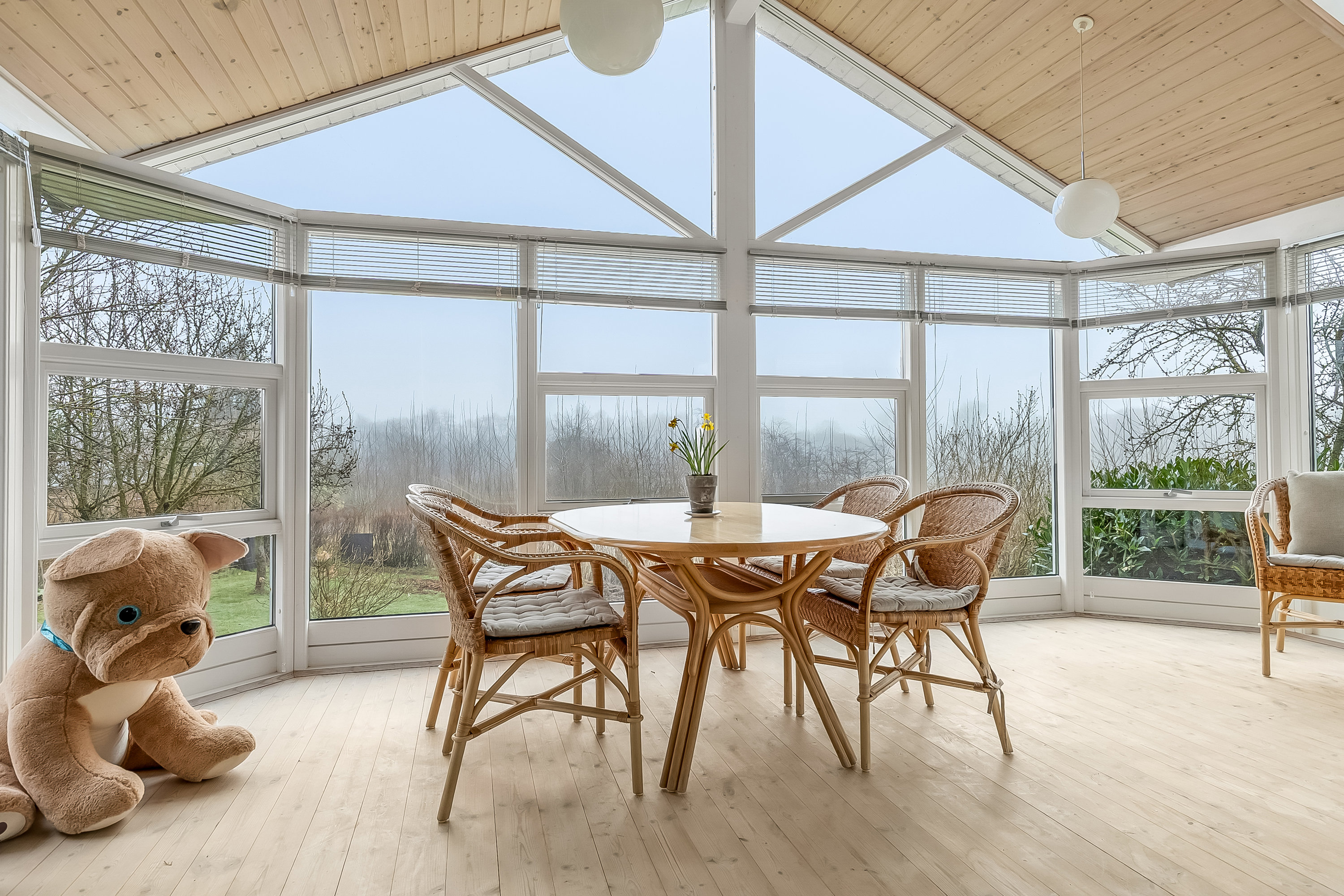 Fremhævet udestue billede i fuldskærmstilstand. Billede af Lupinvænget 1, Aagaard, 6040 Egtved