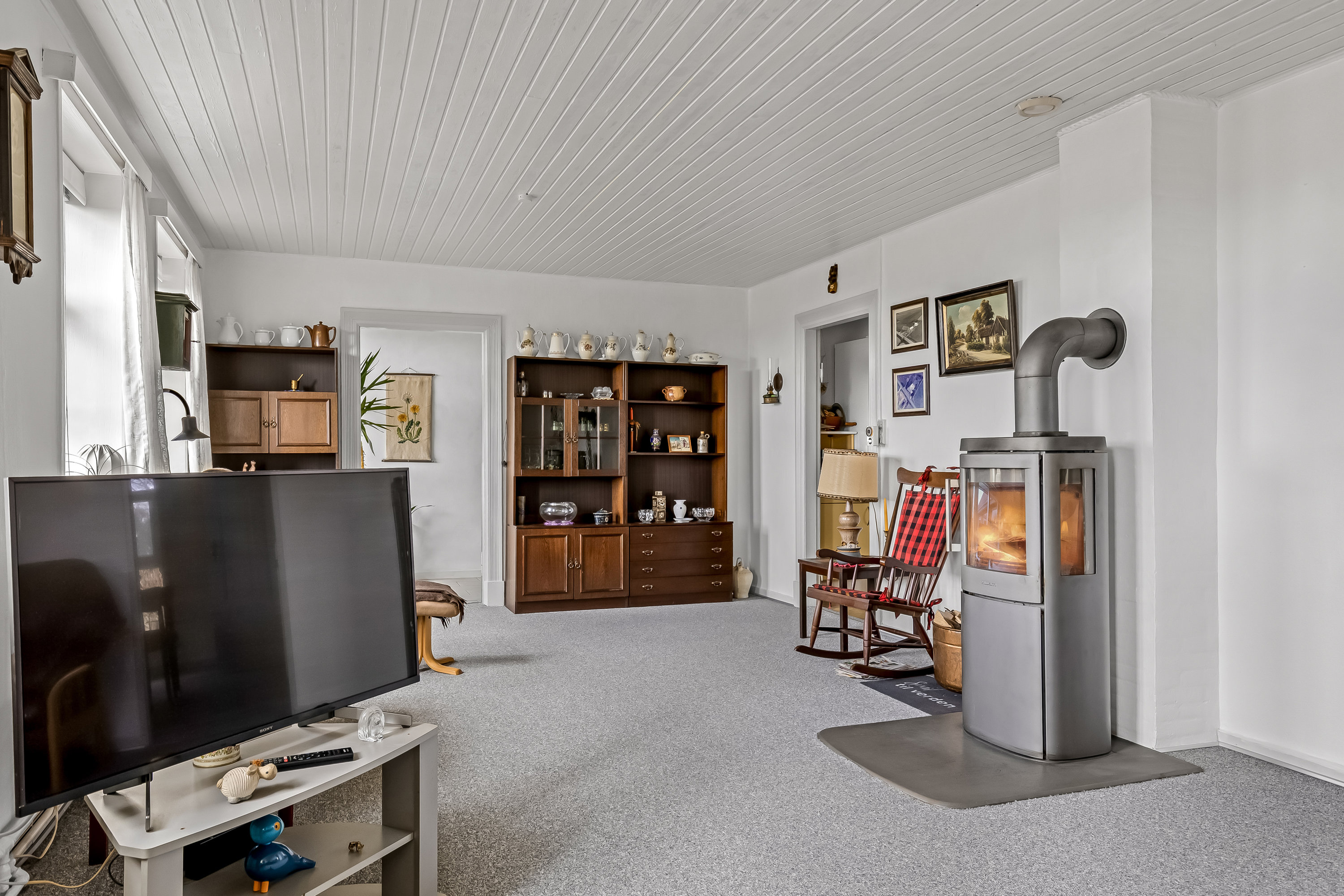 Fremhævet stue billede i fuldskærmstilstand. Billede af Emmerlevvej 28, 6280 Højer