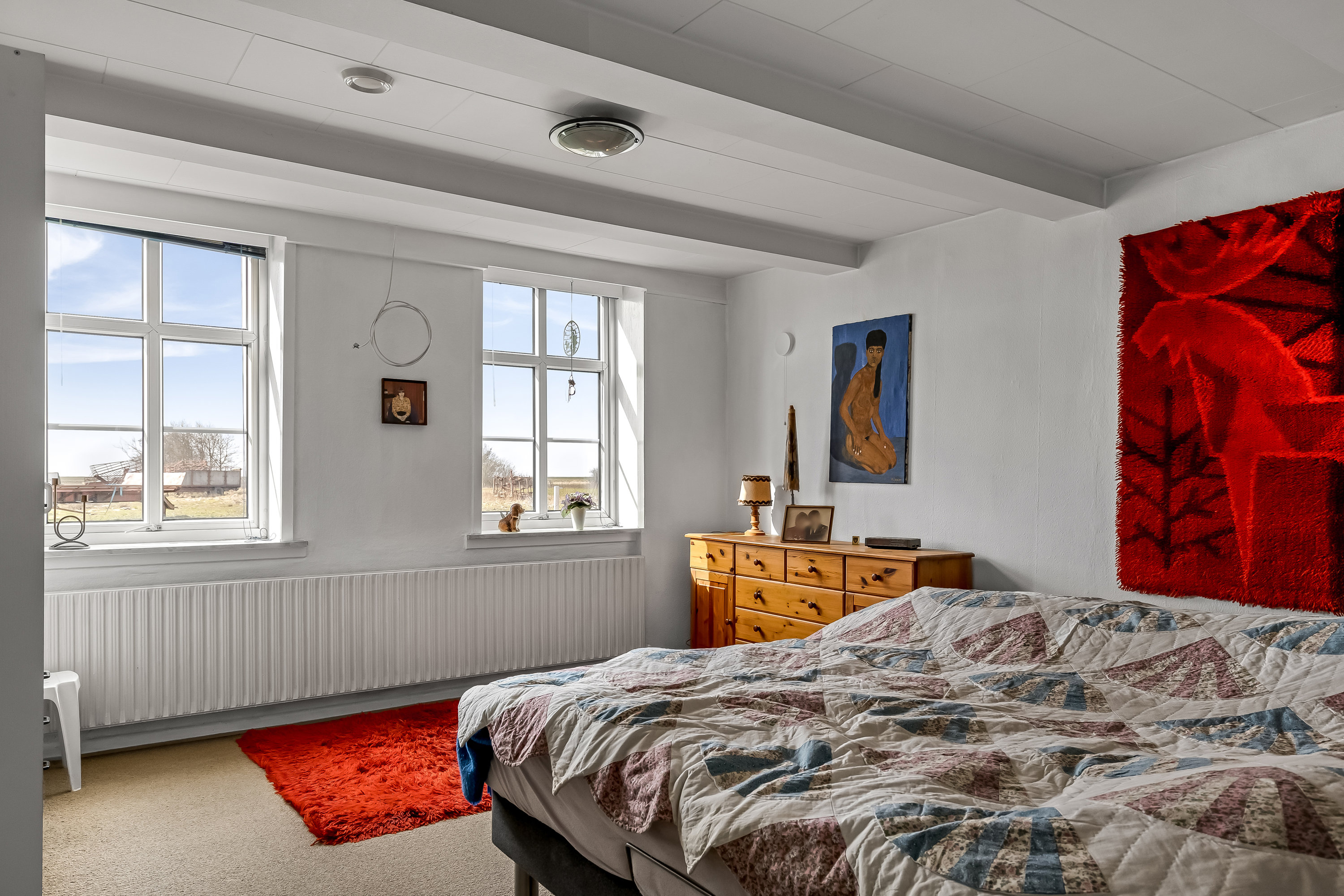 Fremhævet soveværelse billede i fuldskærmstilstand. Billede af Emmerlevvej 28, 6280 Højer