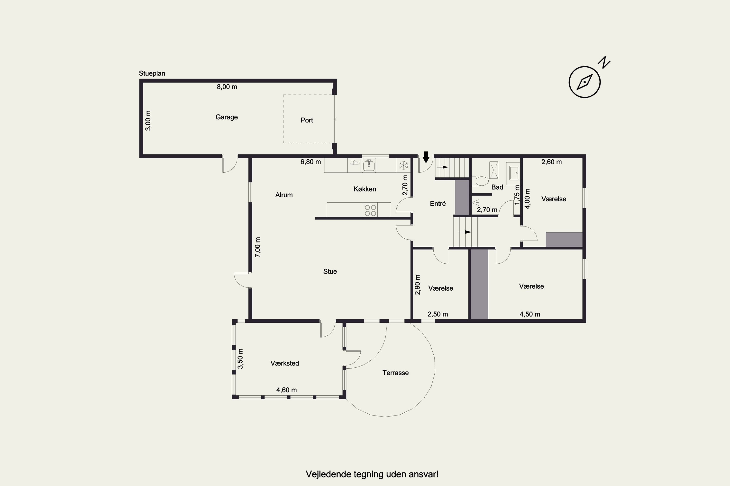 Plantegninger billede af Anemonevej 7, 6900 Skjern