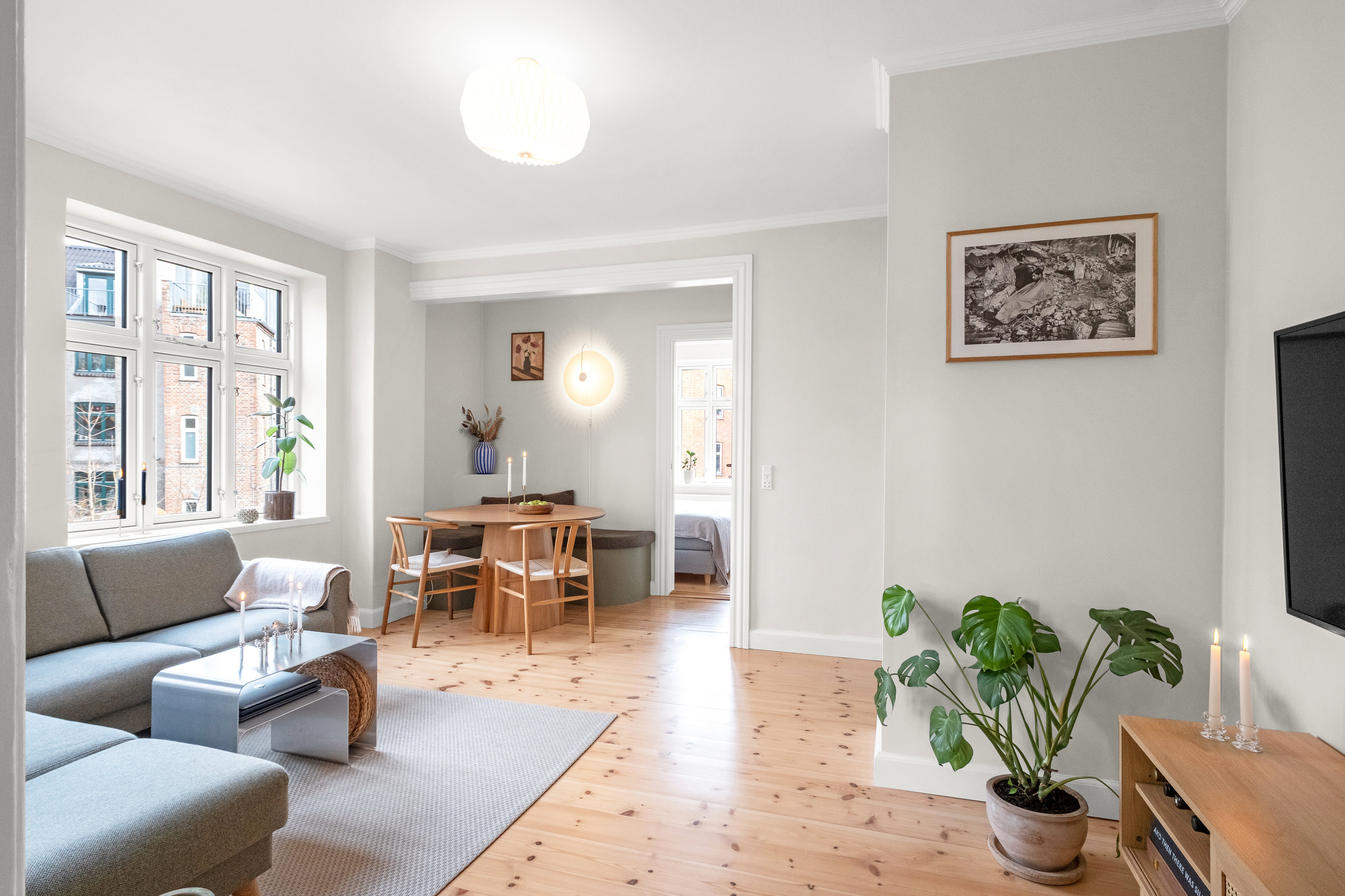 Fremhævet stue billede i fuldskærmstilstand. Billede af Sjællandsgade 119B, 1. th., 8000 Aarhus C