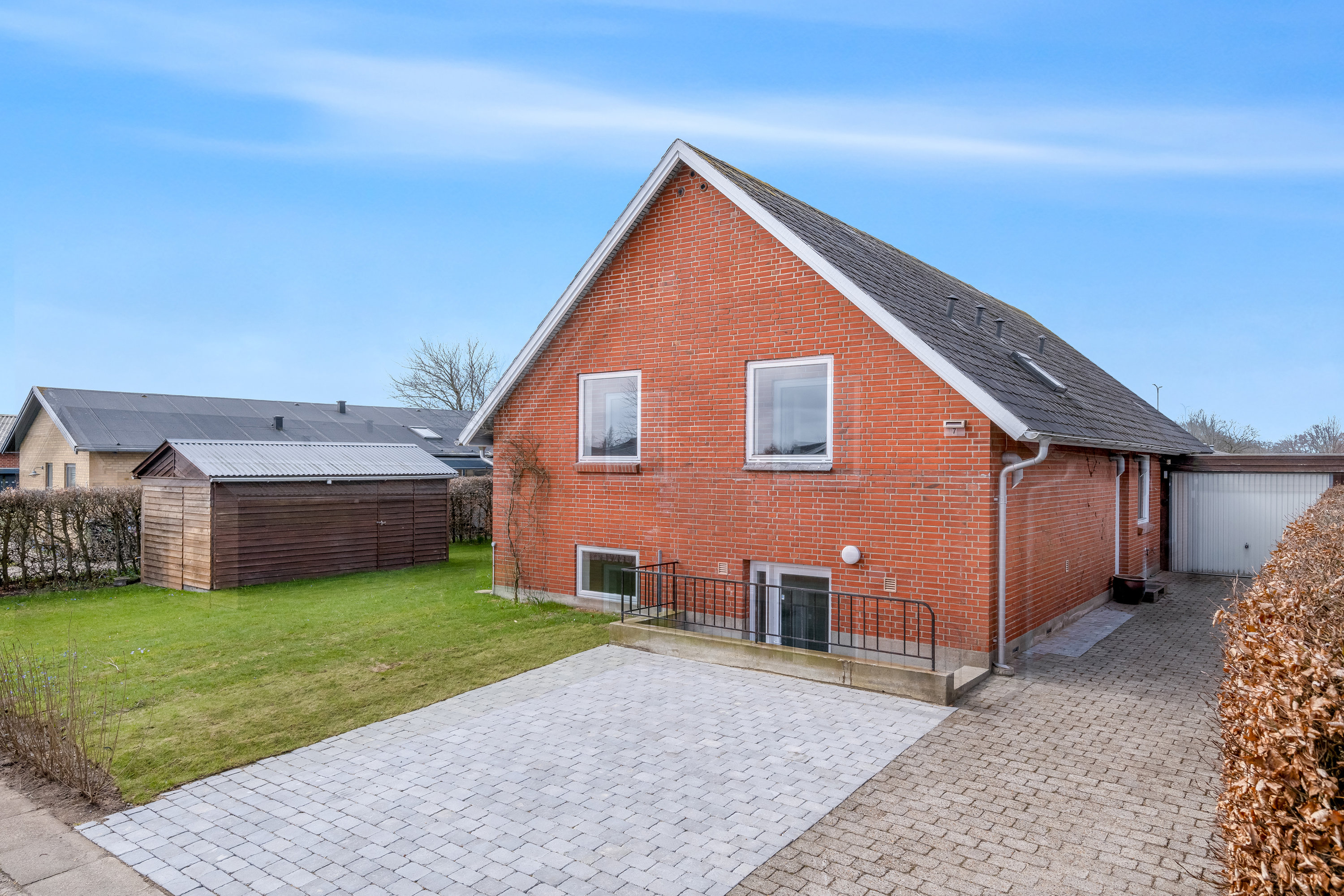 Fremhævet facade billede i fuldskærmstilstand. Billede af Anemonevej 7, 6900 Skjern