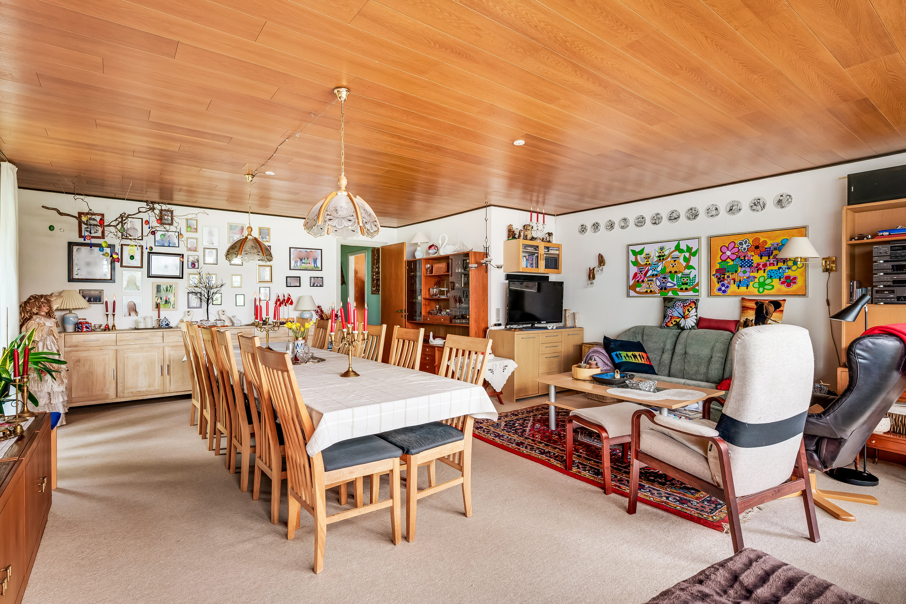 Fremhævet stue billede i fuldskærmstilstand. Billede af Krusbjergvej 29, 6870 Ølgod