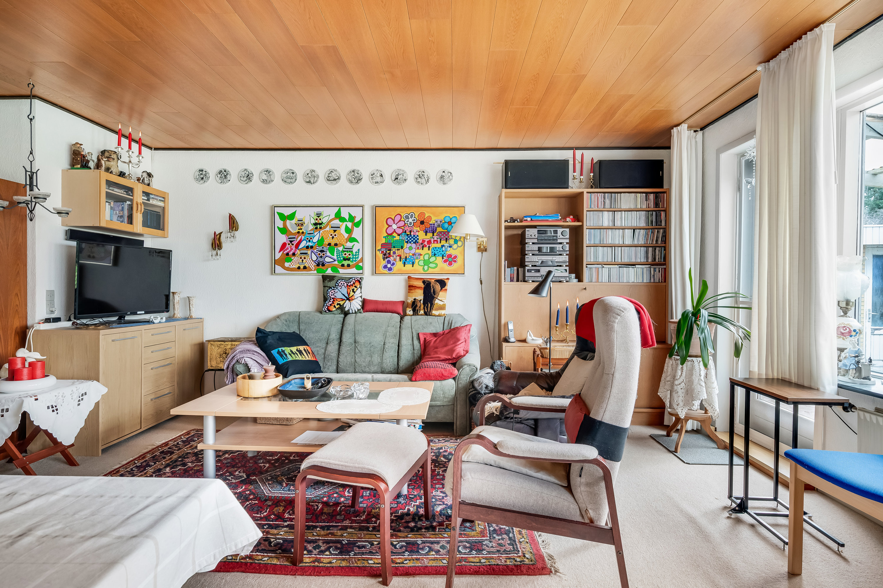 Fremhævet stue billede i fuldskærmstilstand. Billede af Krusbjergvej 29, 6870 Ølgod