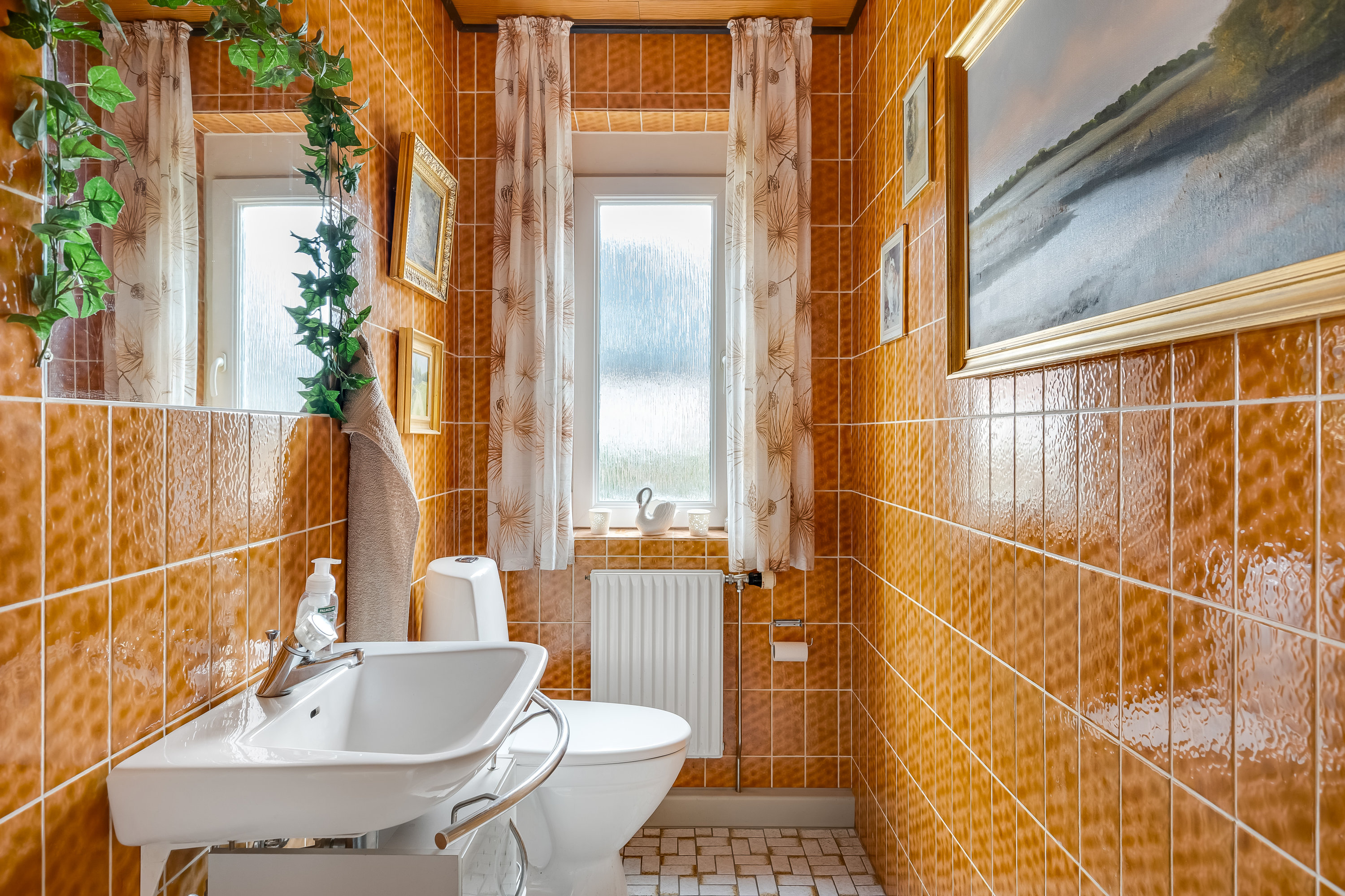 Fremhævet badeværelse billede i fuldskærmstilstand. Billede af Krusbjergvej 29, 6870 Ølgod