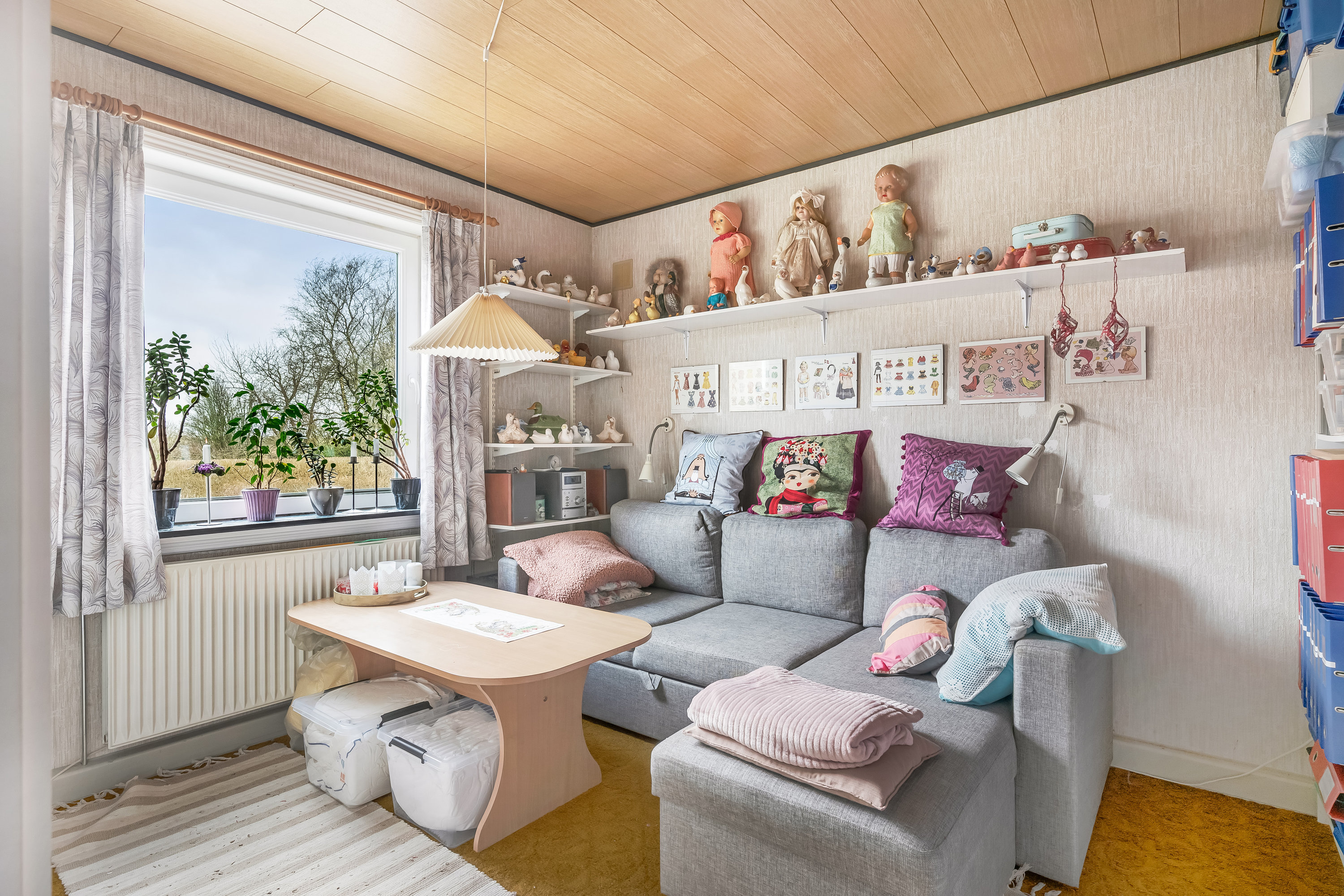 Fremhævet stue billede i fuldskærmstilstand. Billede af Krusbjergvej 29, 6870 Ølgod