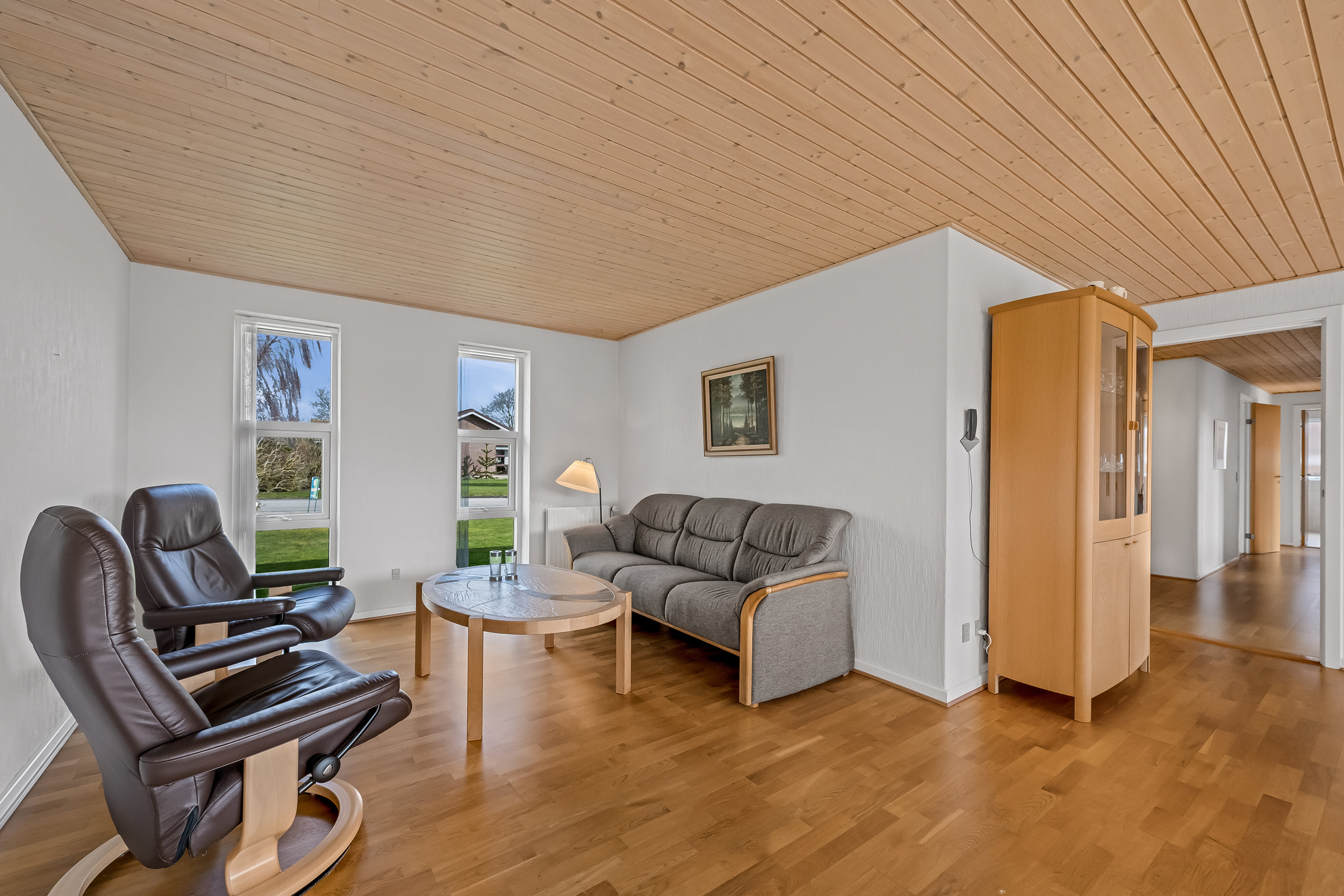 Fremhævet stue billede i fuldskærmstilstand. Billede af Spættevej 6, 6980 Tim