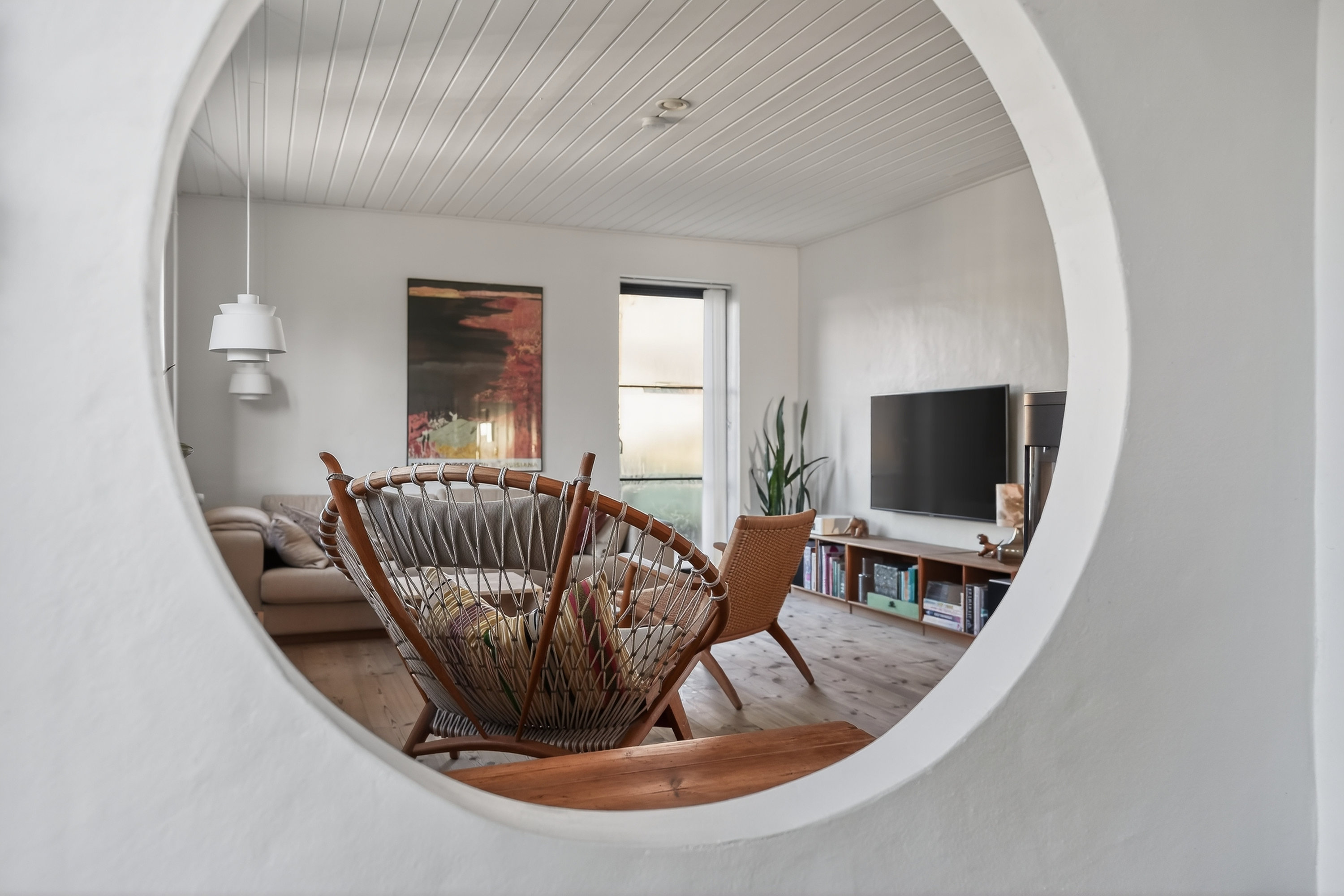 Fremhævet stue billede i fuldskærmstilstand. Billede af Dr Schadsvej 11, 4500 Nykøbing Sj