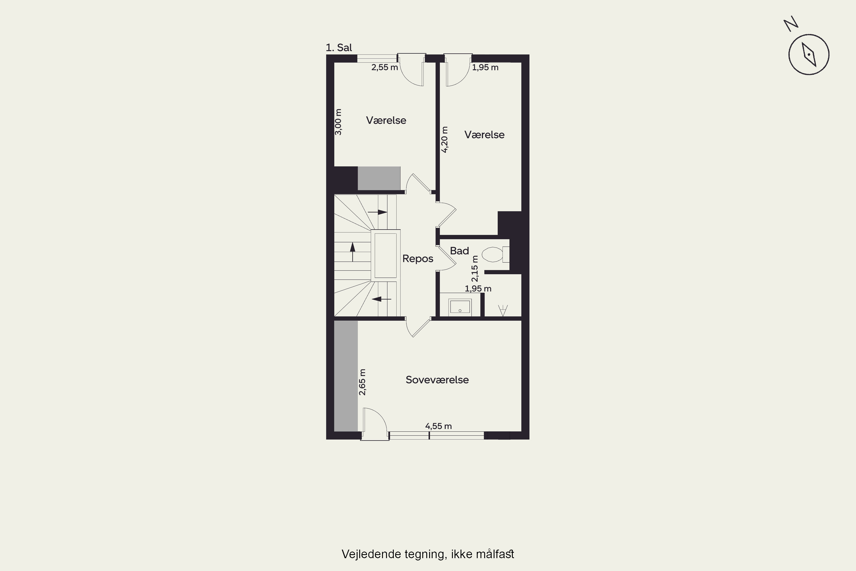 Plantegninger billede af Krimsvej 7B, 2300 København S