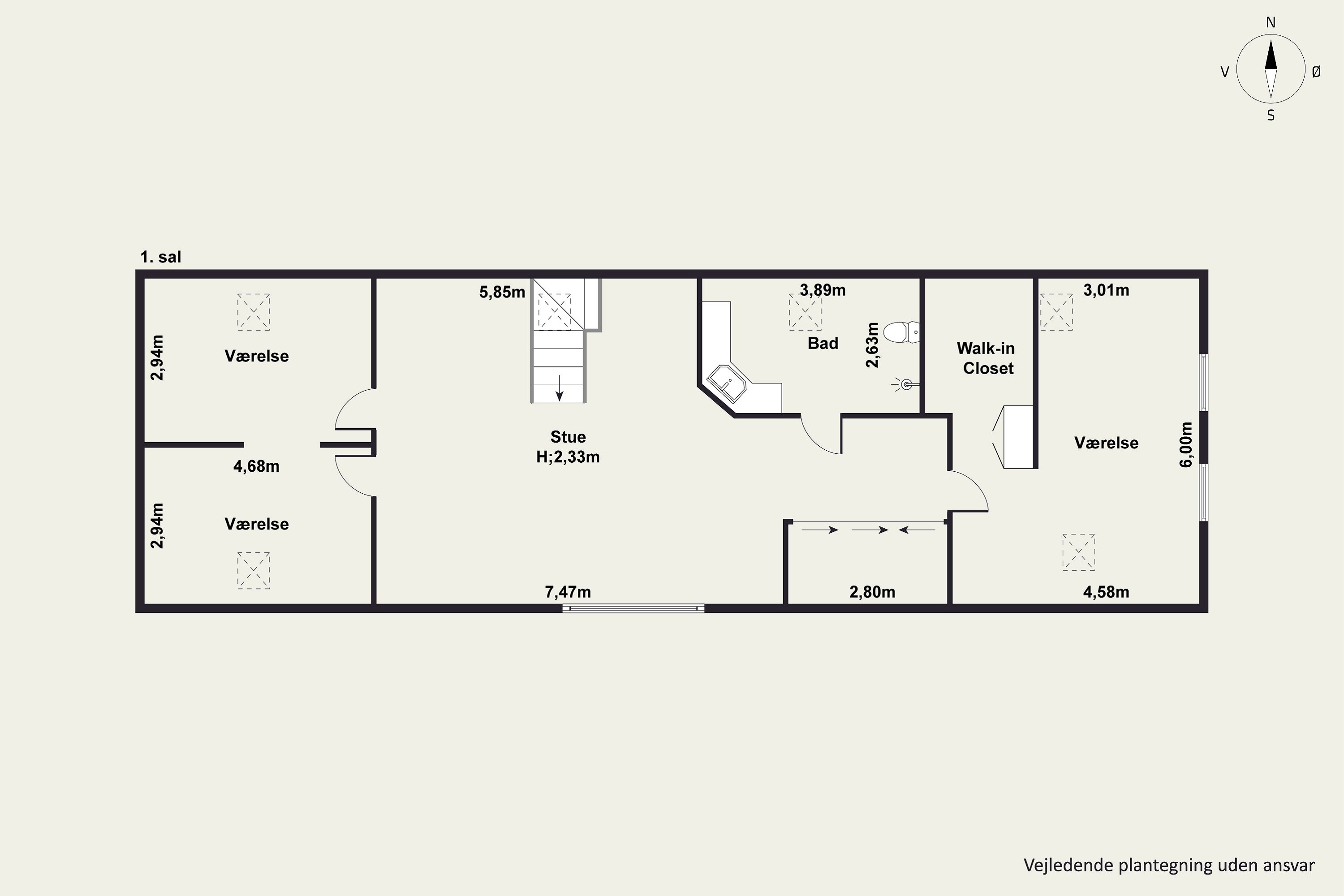 Plantegninger billede af Roagervej 396A, Kirkeby, 6760 Ribe