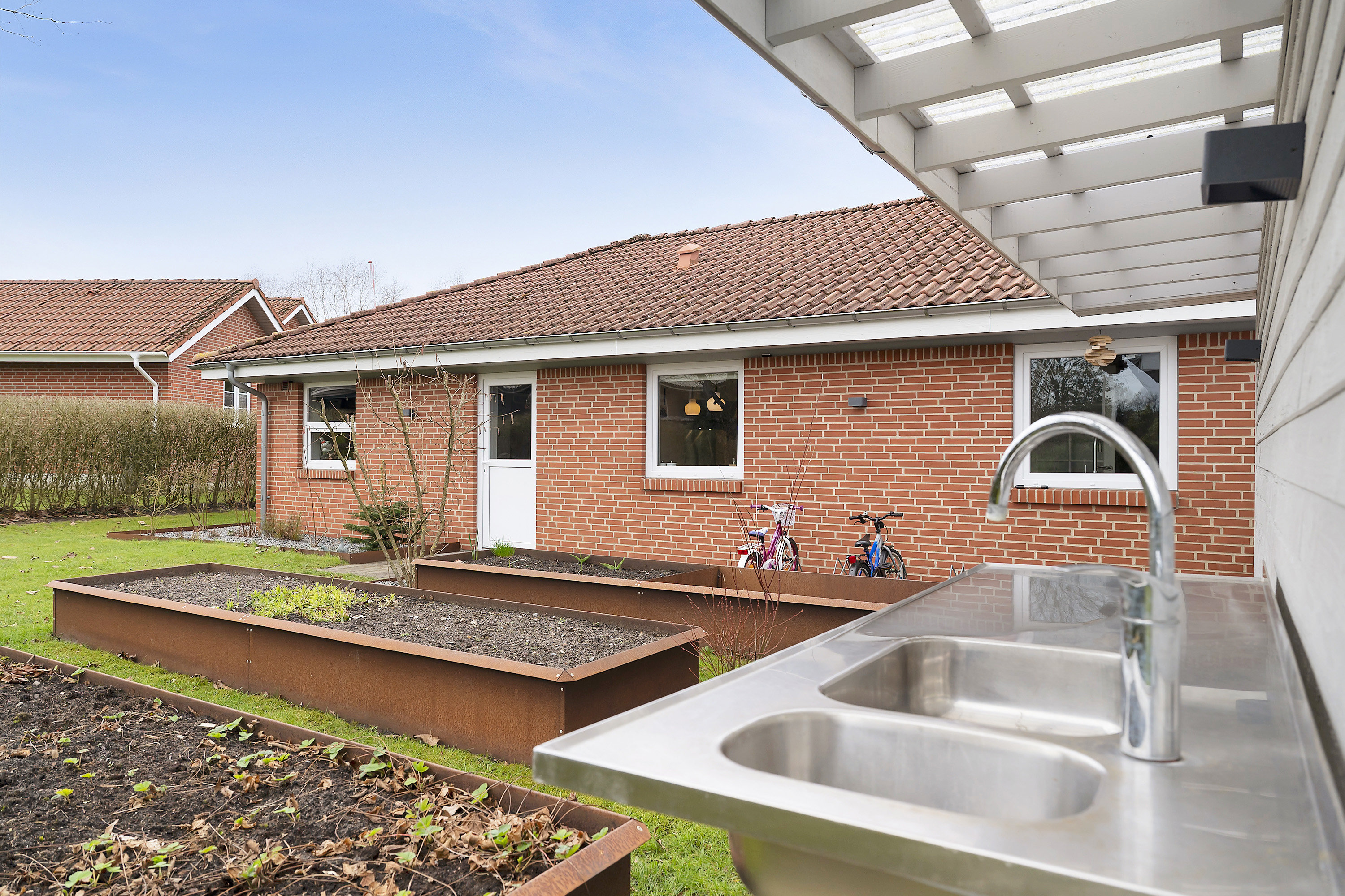 Fremhævet område billede i fuldskærmstilstand. Billede af Holmeåvænget 23, 6682 Hovborg