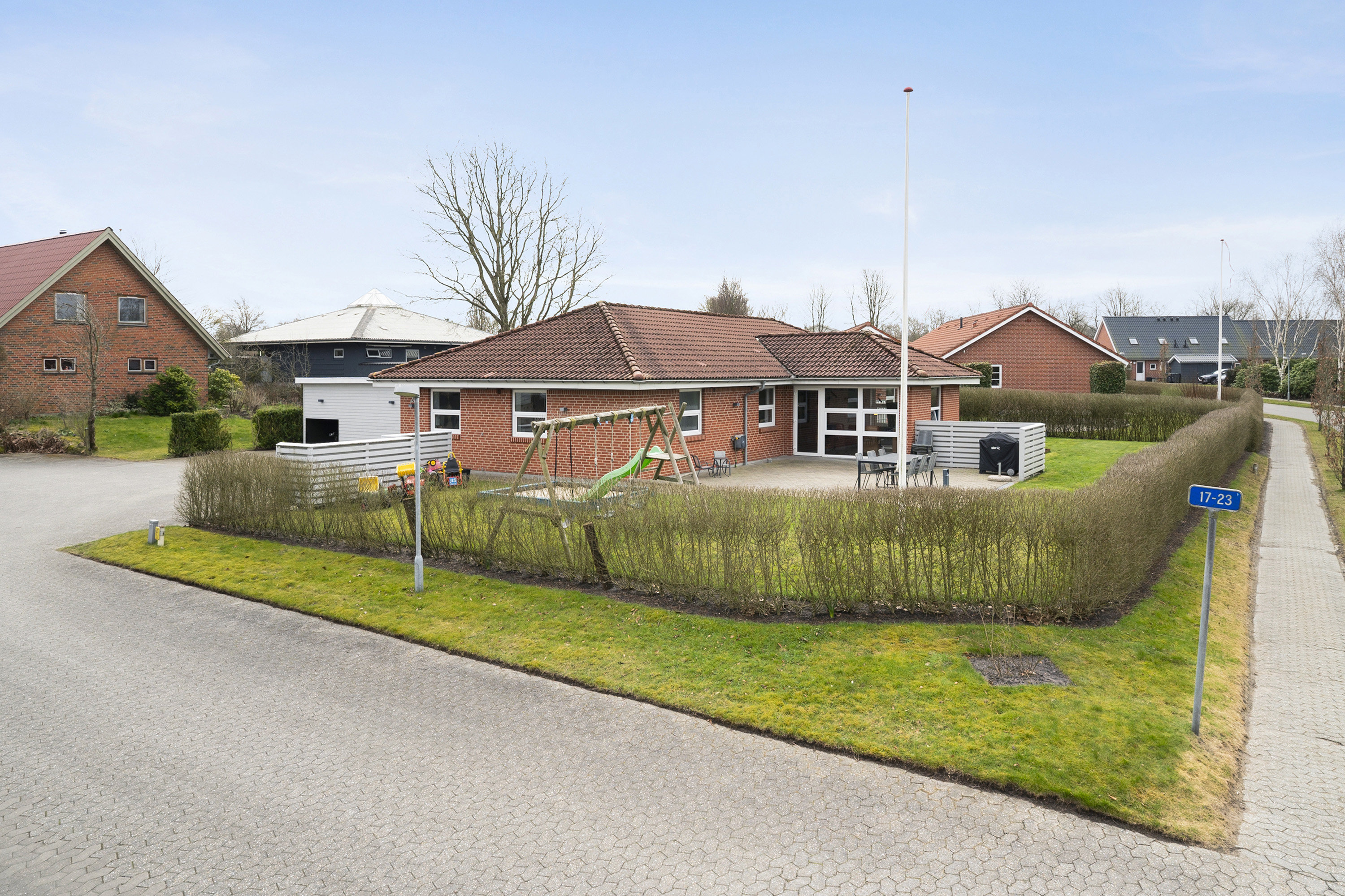 Fremhævet område billede i fuldskærmstilstand. Billede af Holmeåvænget 23, 6682 Hovborg