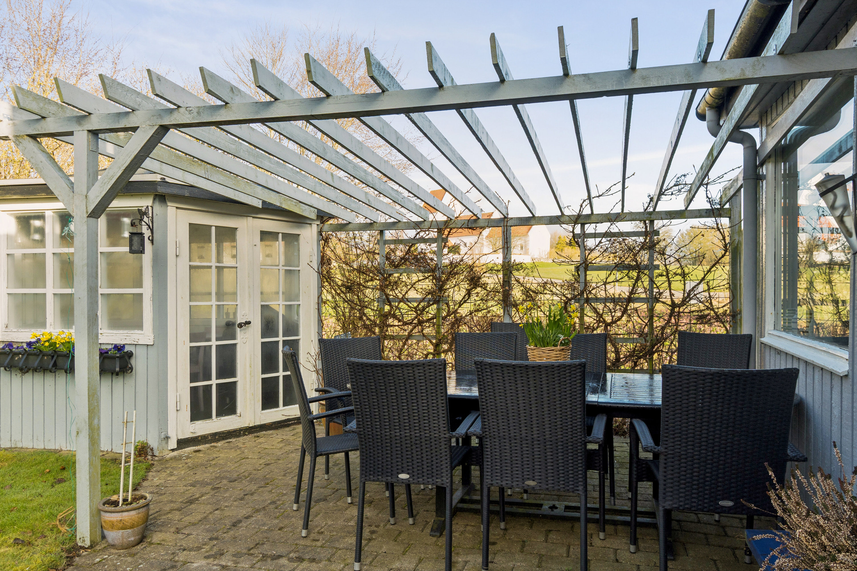 Fremhævet overdækket terrasse billede i fuldskærmstilstand. Billede af Ørslev Hovedgade 8, Ørslev, 4200 Slagelse