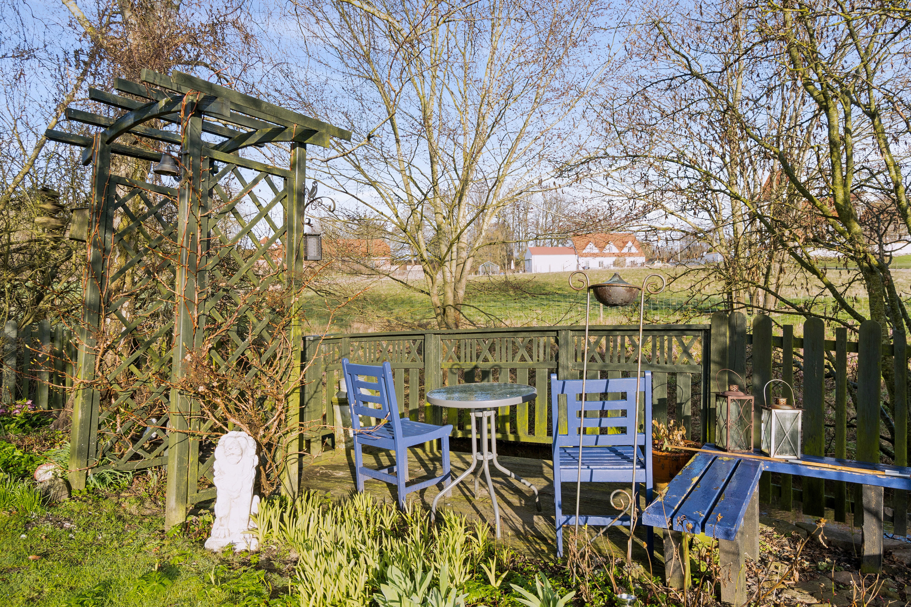 Fremhævet set fra haven billede i fuldskærmstilstand. Billede af Ørslev Hovedgade 8, Ørslev, 4200 Slagelse