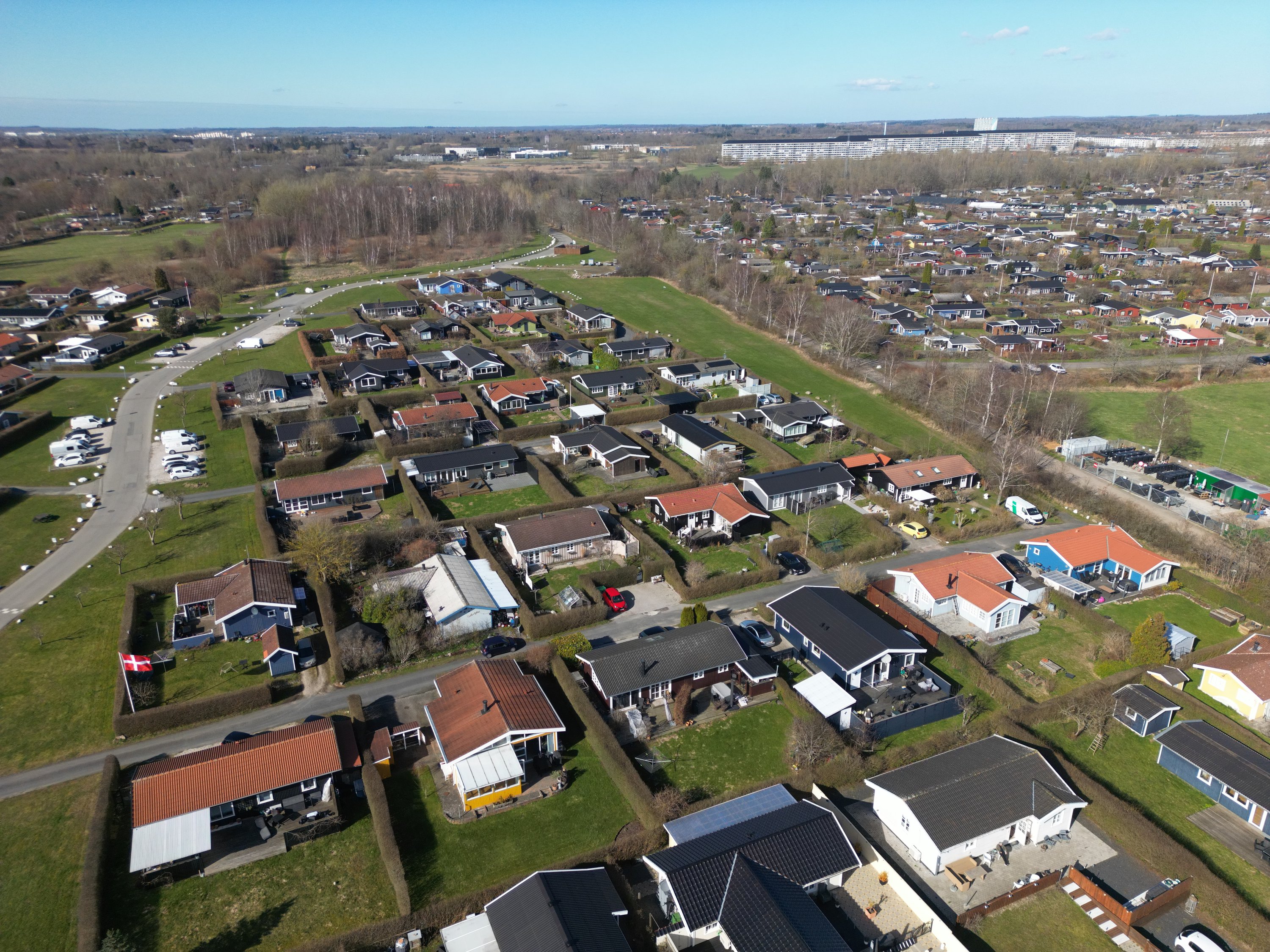 Fremhævet luftfoto billede i fuldskærmstilstand. Billede af Rønstrupvej 97, Of Ågerup, 2750 Ballerup