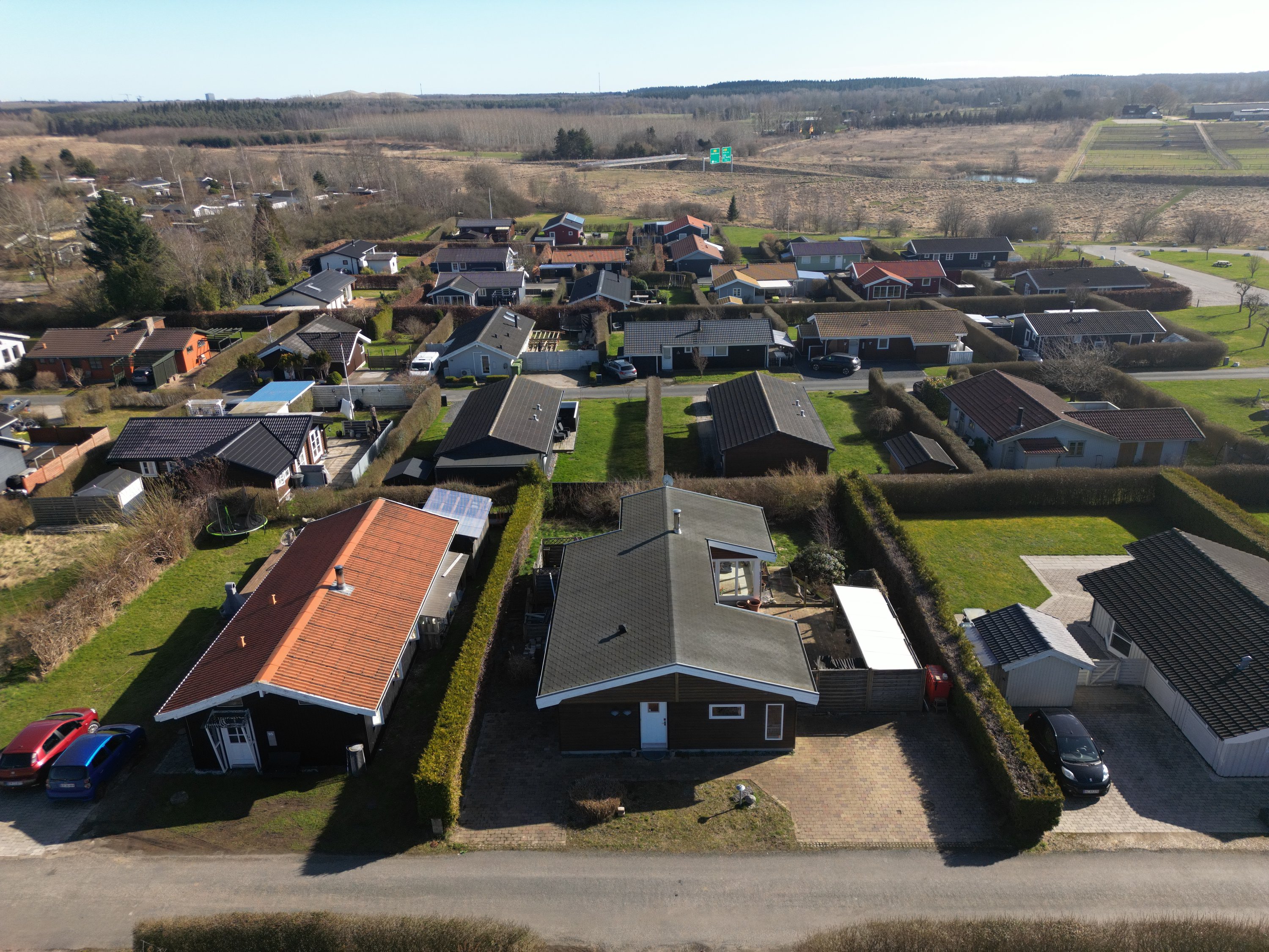 Fremhævet luftfoto billede i fuldskærmstilstand. Billede af Rønstrupvej 97, Of Ågerup, 2750 Ballerup