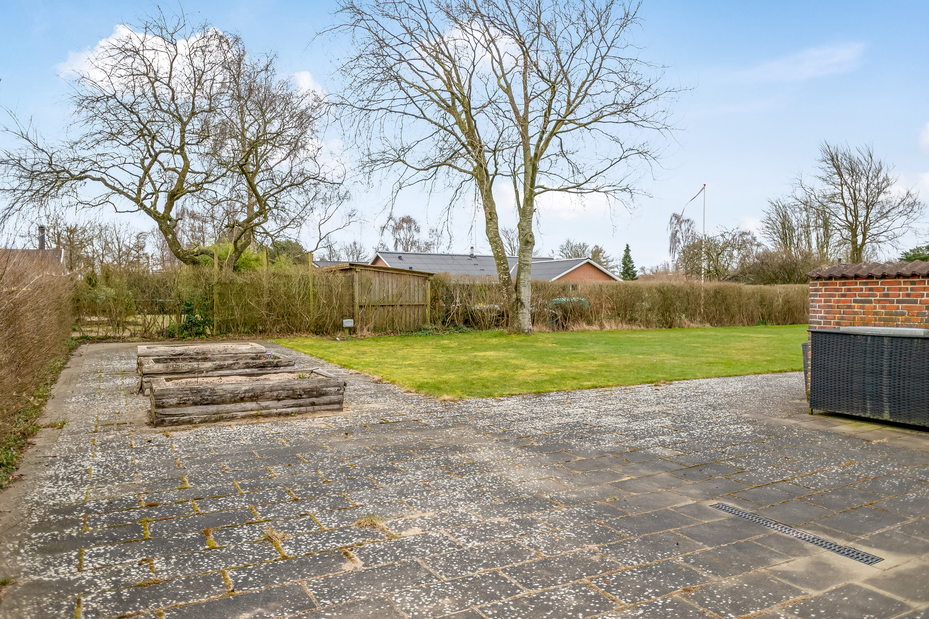 Fremhævet terrasse billede i fuldskærmstilstand. Billede af Ravelsvej 45, 7500 Holstebro