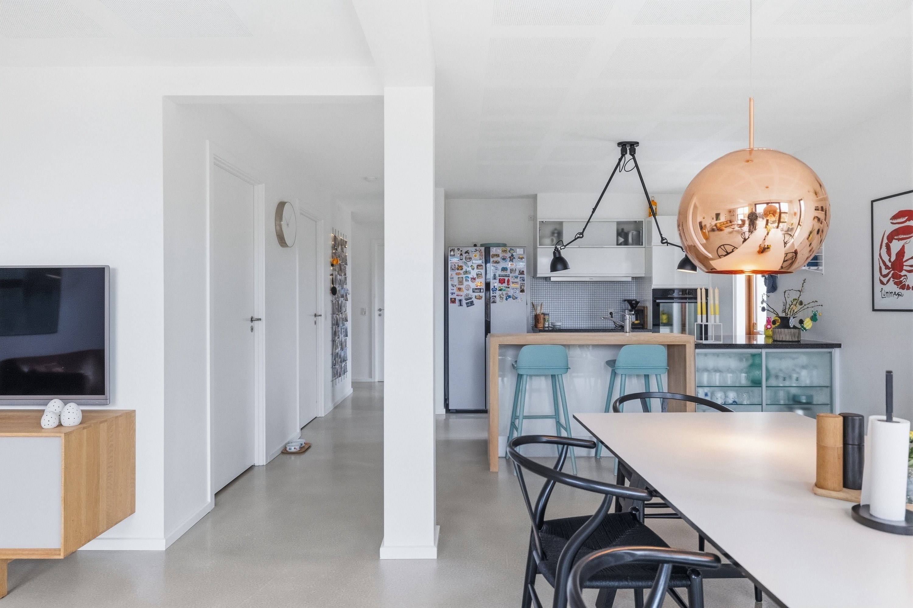 Fremhævet køkken/alrum billede i fuldskærmstilstand. Billede af Nymarks Allé 77, 8320 Mårslet