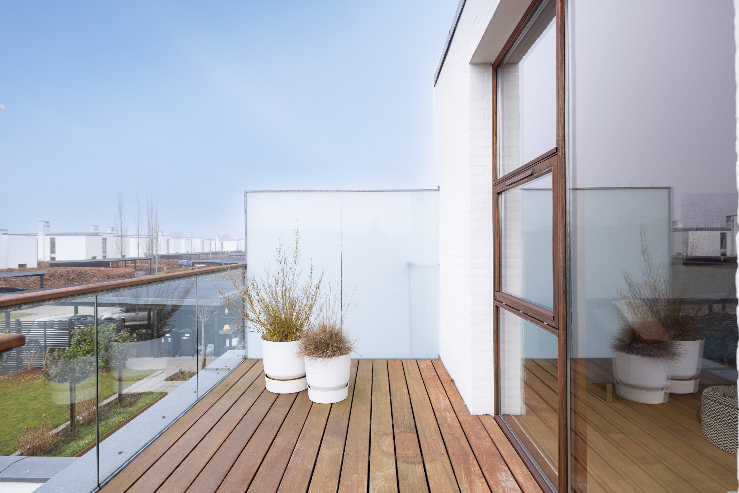 Fremhævet tagterrasse billede i fuldskærmstilstand. Billede af Nymarks Allé 77, 8320 Mårslet