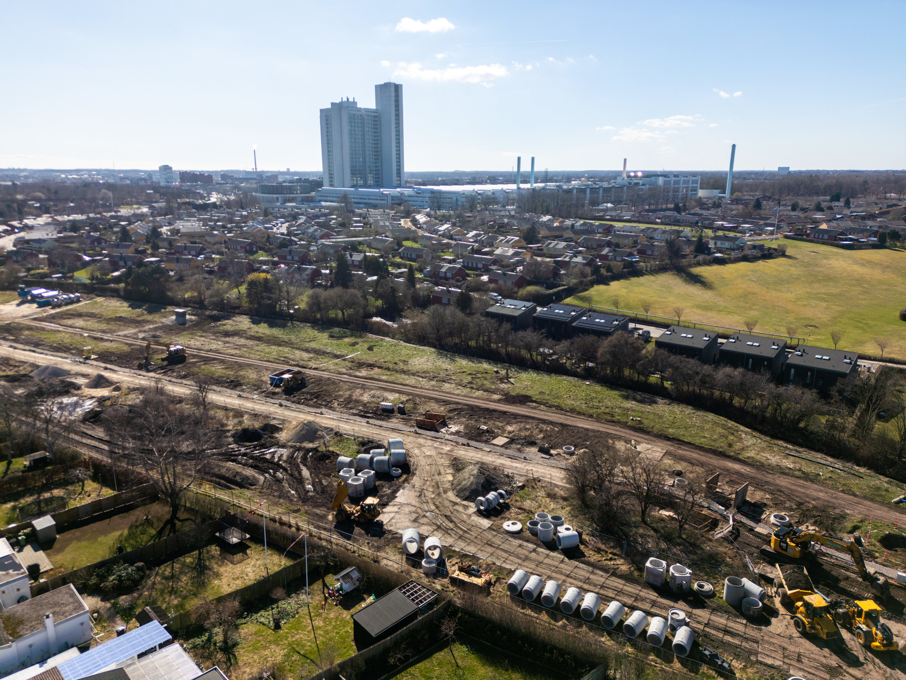 Fremhævet luftfoto billede i fuldskærmstilstand. Billede af Ved Kagså 39, 2860 Søborg