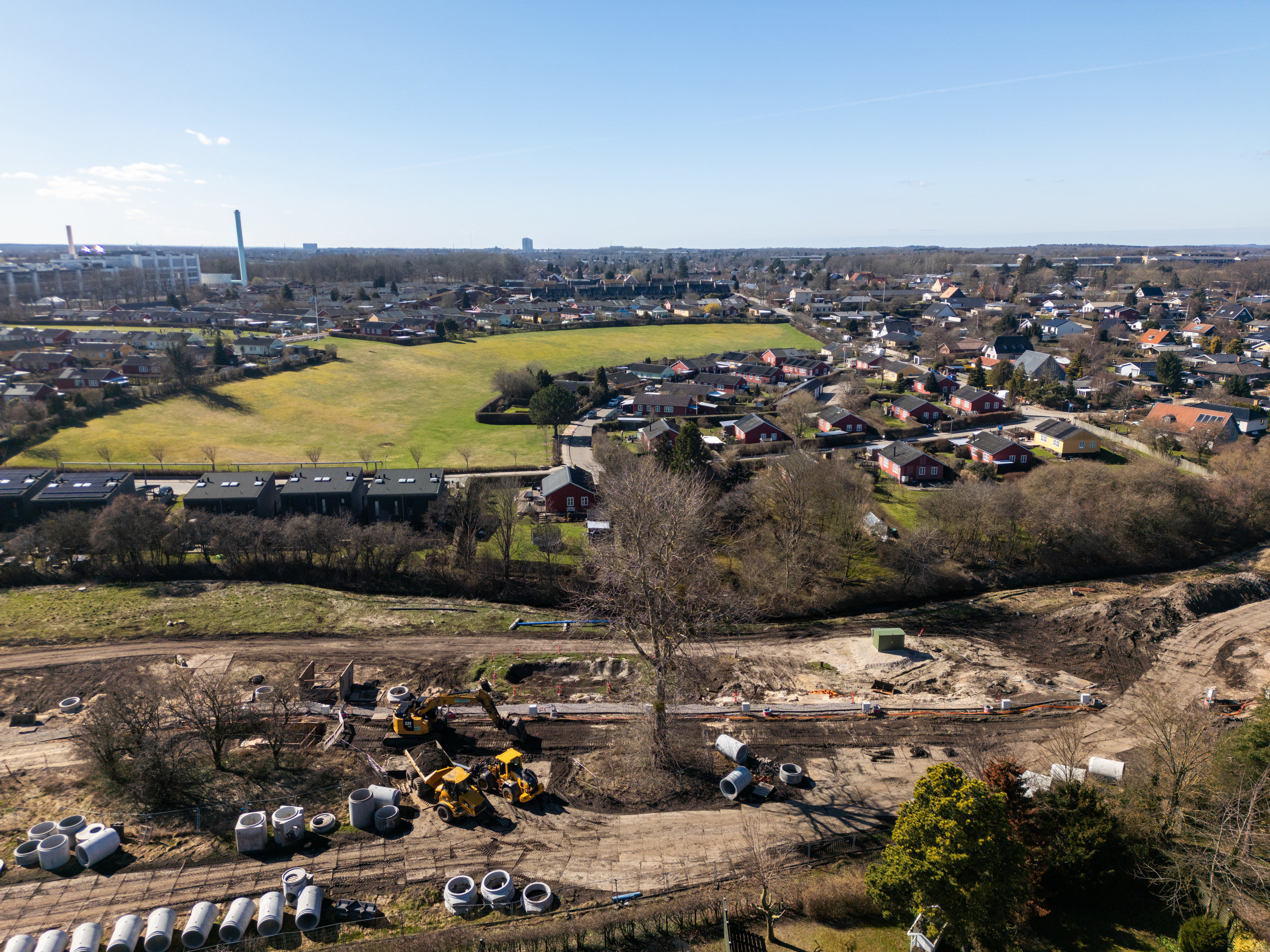 Fremhævet luftfoto billede i fuldskærmstilstand. Billede af Ved Kagså 39, 2860 Søborg